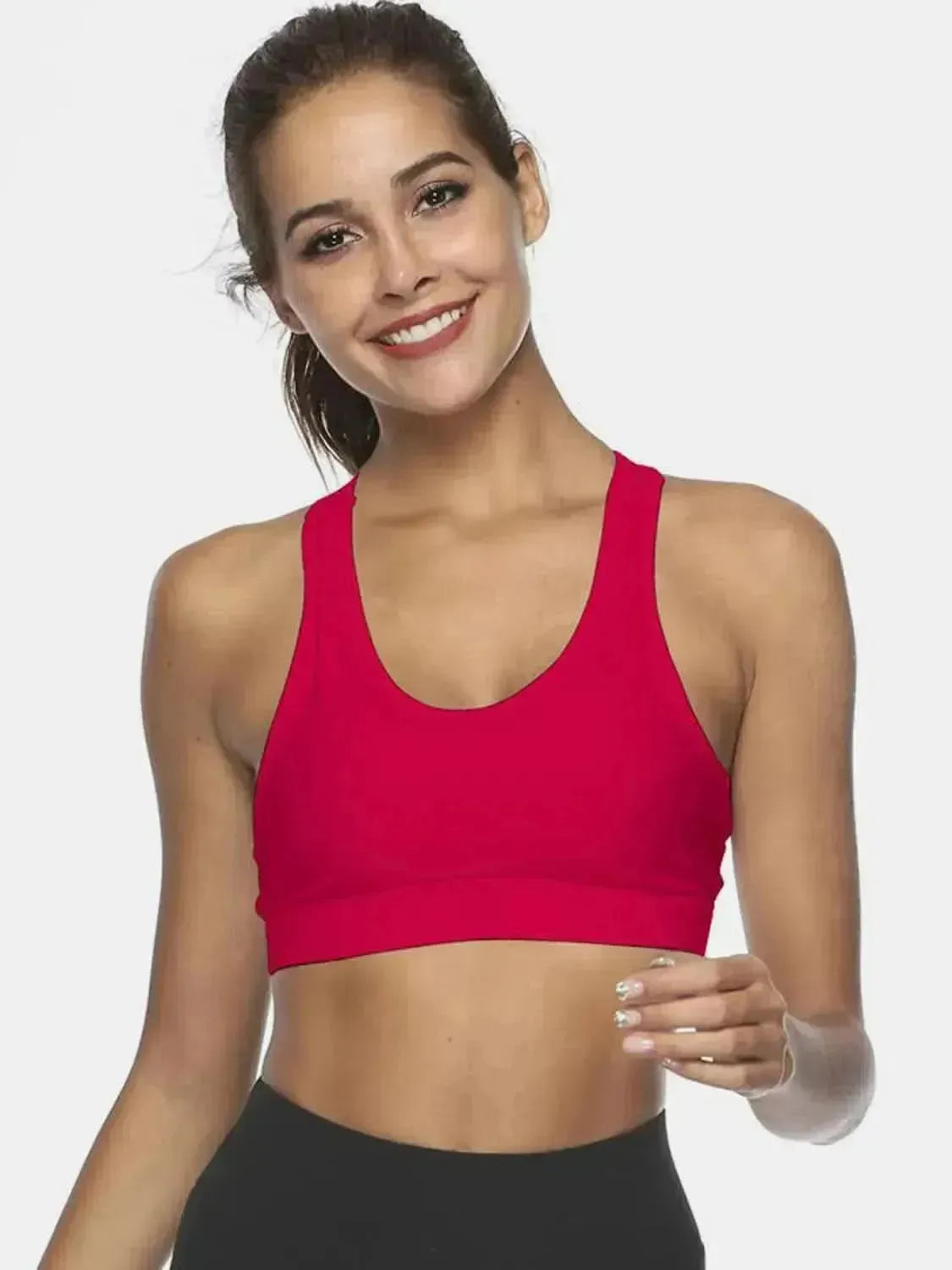 Cutout Scoop Neck Active Tank - Bad Moms Club