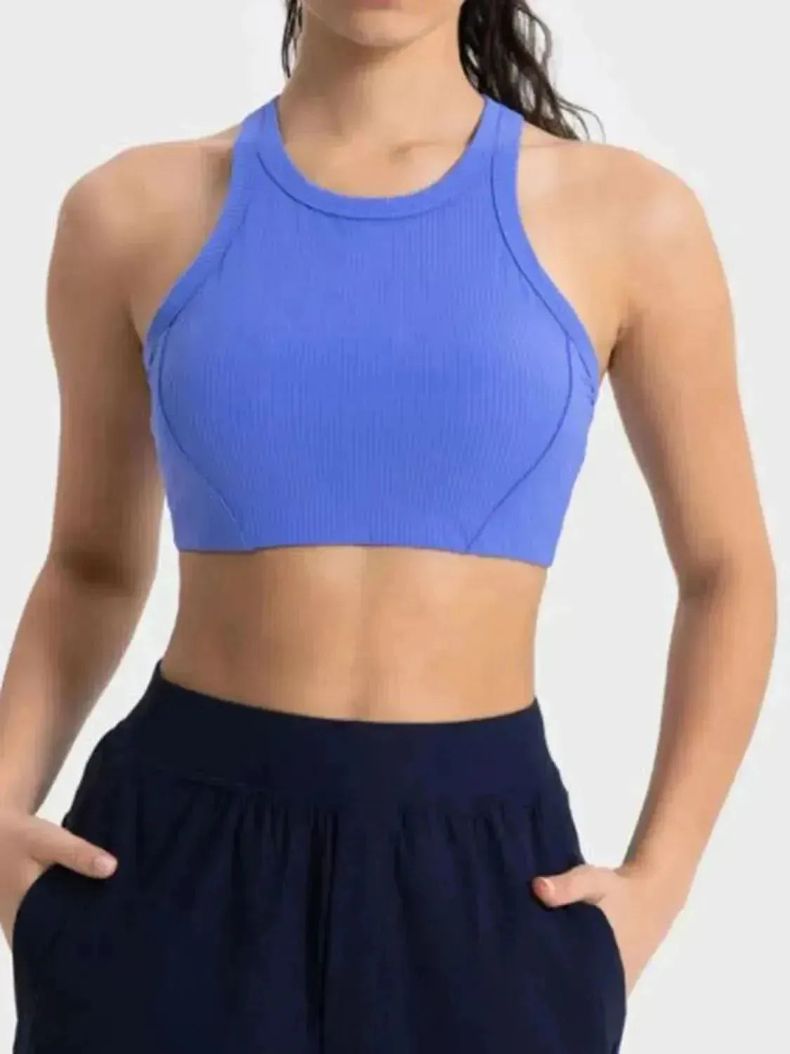 Wide Strap Cropped Sport Tank - Bad Moms Club