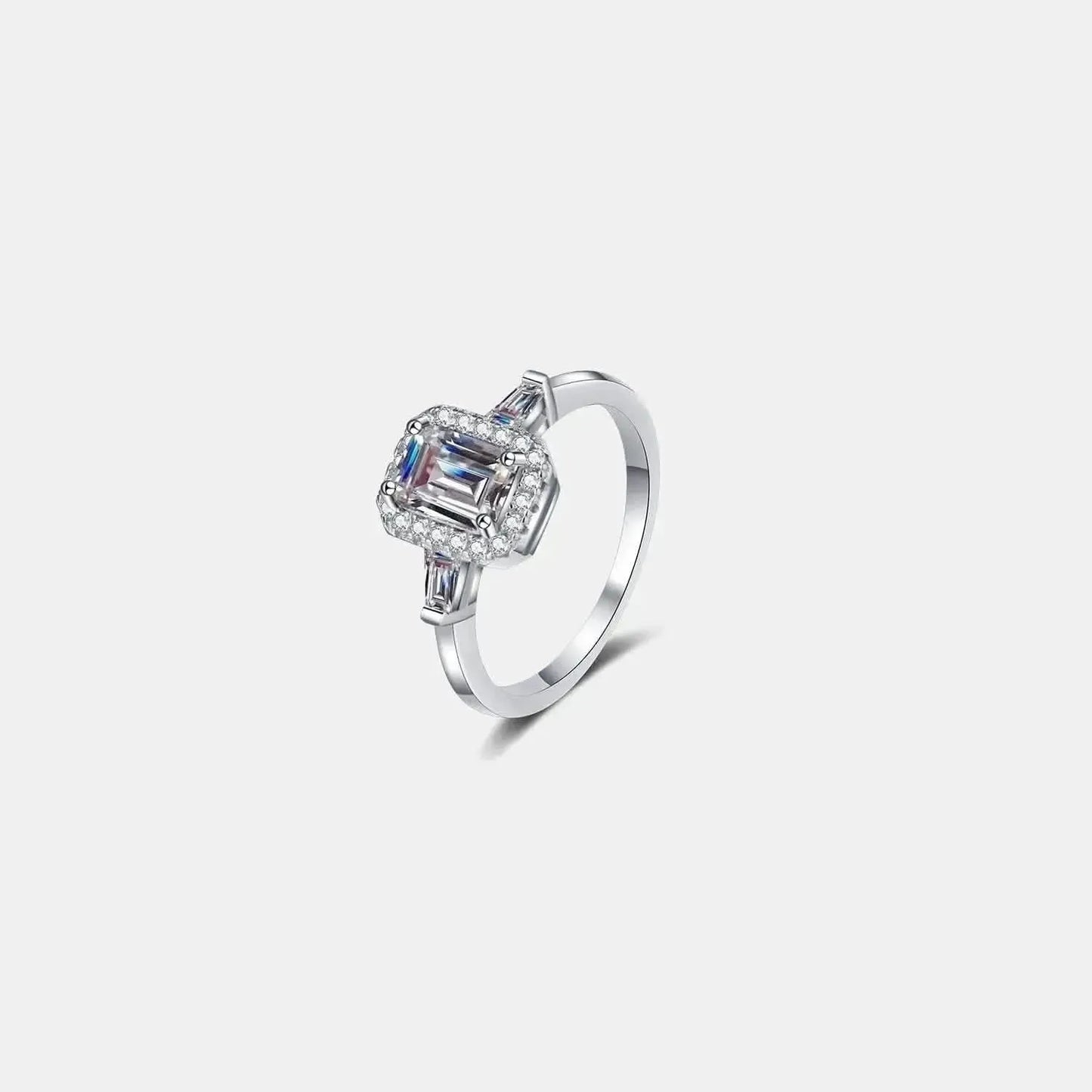 1 Carat Moissanite 925 Sterling Silver Ring - Bad Moms Club