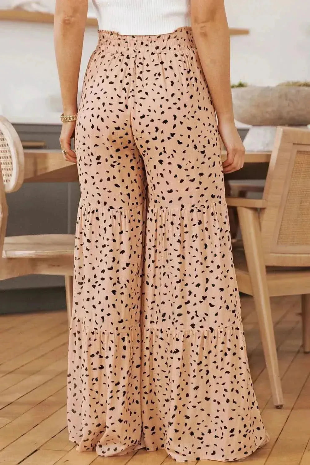 Printed Wide Tiered Pants - Bad Moms Club