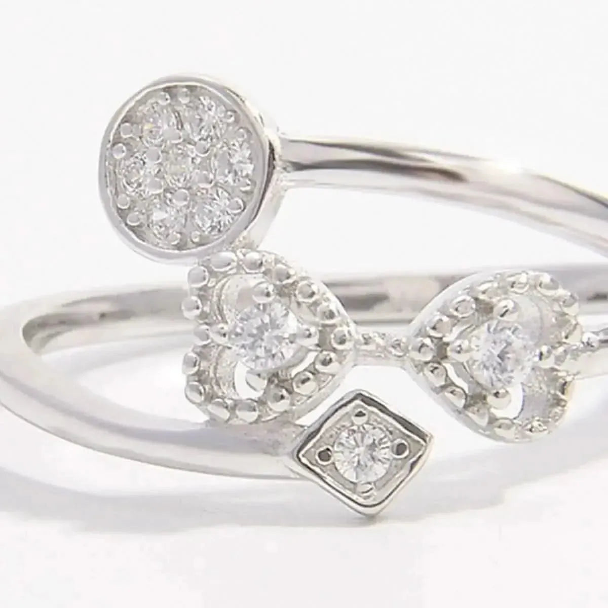 925 Sterling Silver Inlaid Zircon Ring - Bad Moms Club