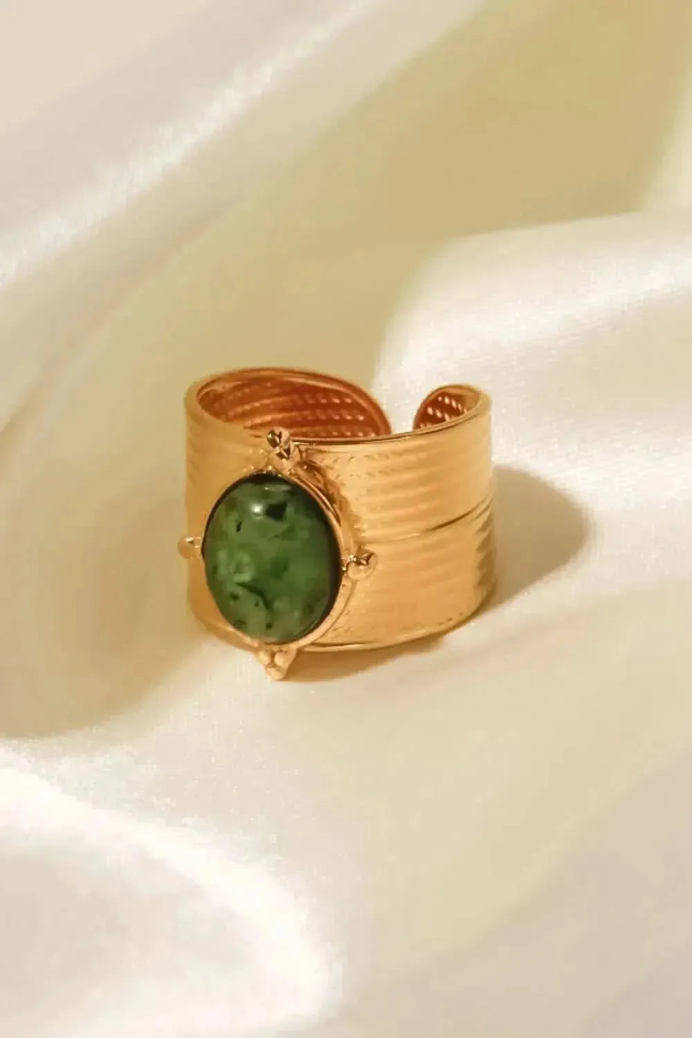 18K Gold-Plated Wide Open Ring - Bad Moms Club