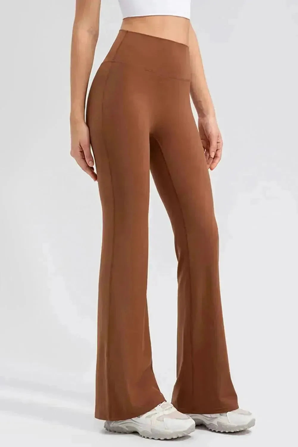 High Waist Straight Active Pants - Bad Moms Club