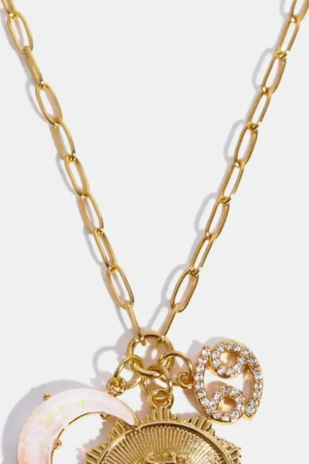 Constellation and Moon Pendant Copper Necklace - Bad Moms Club