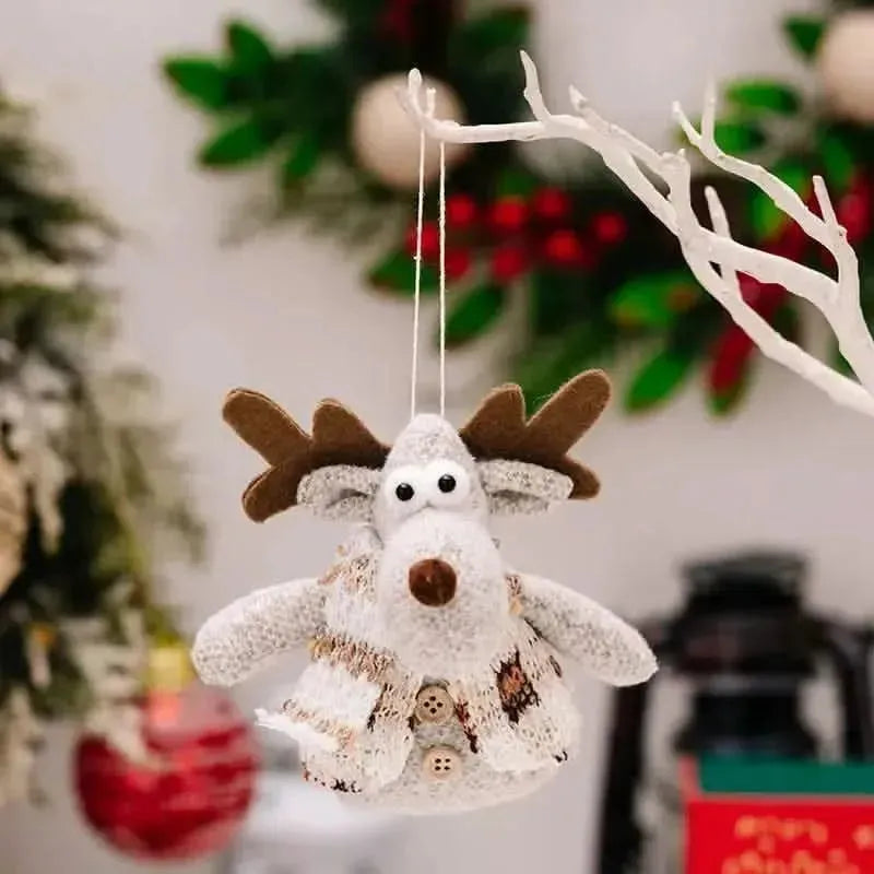 Santa Snowman Reindeer Hanging Ornament - Bad Moms Club
