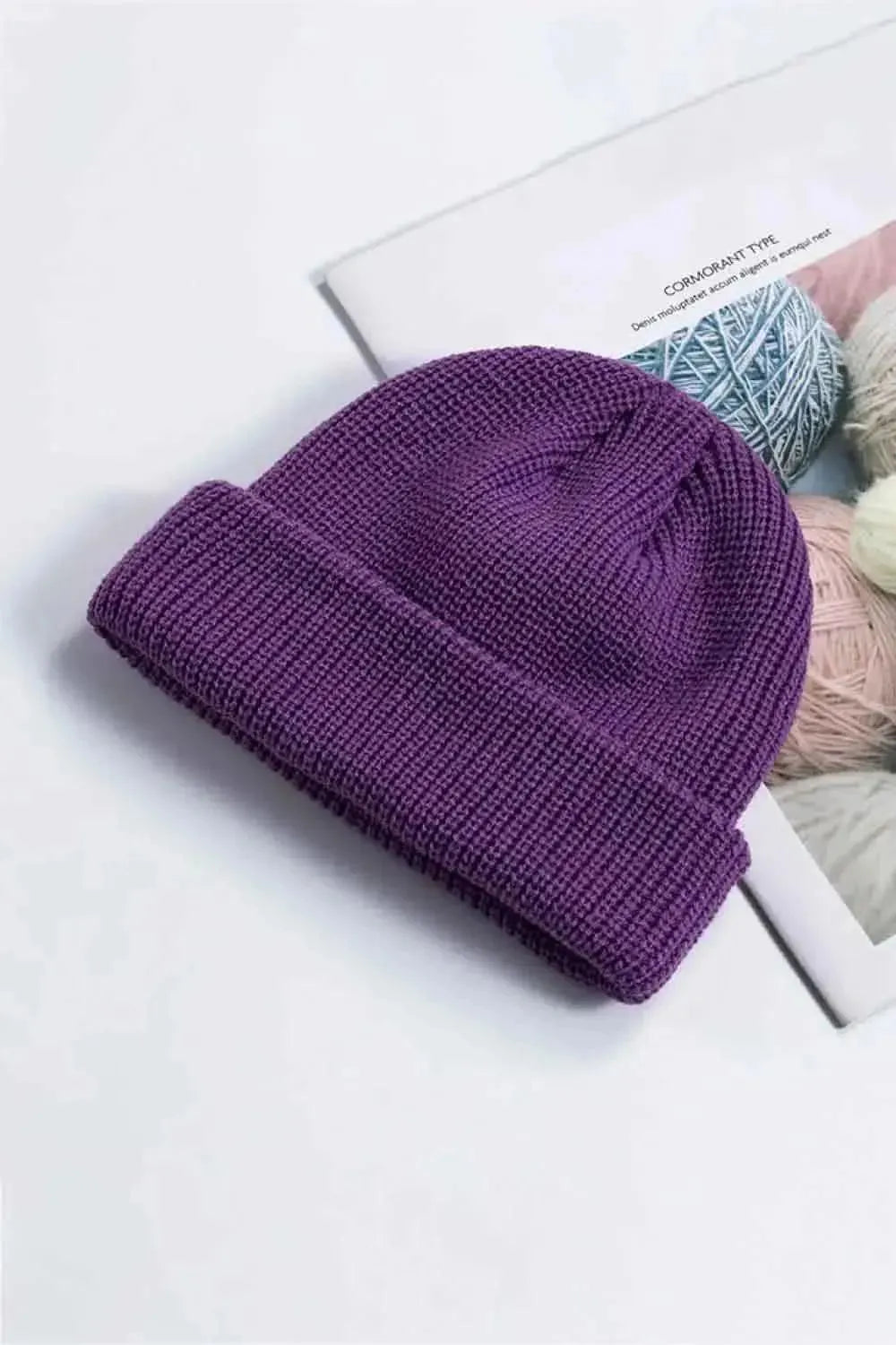 Cozy Rib-Knit Cuff Beanie - Bad Moms Club
