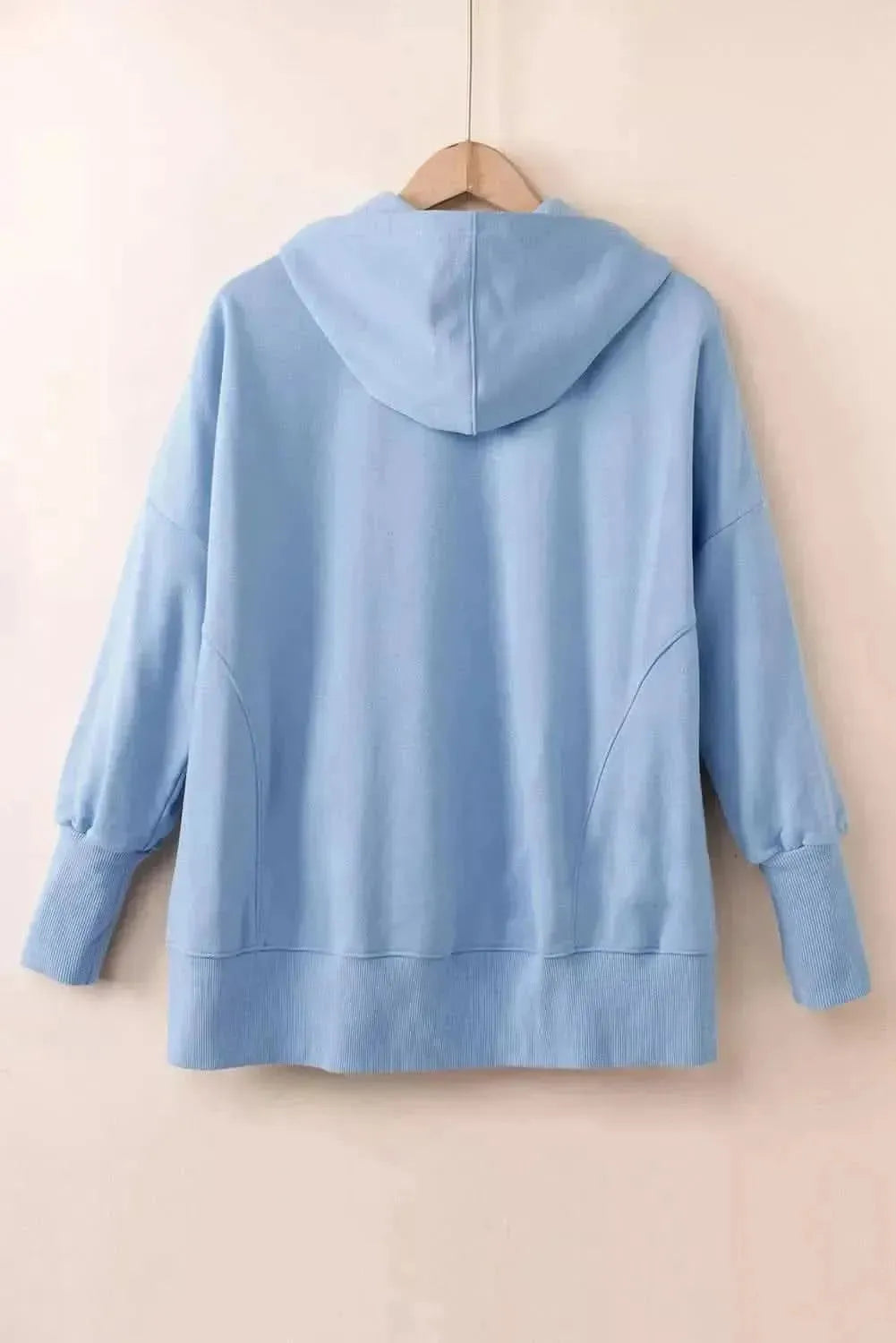 Quarter-Snap Dropped Shoulder Hoodie - Bad Moms Club