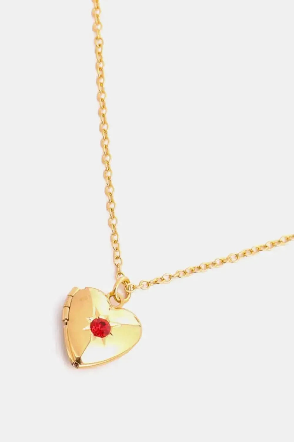 Zircon Heart Shape 14K Gold-Plated Pendant Necklace - Bad Moms Club
