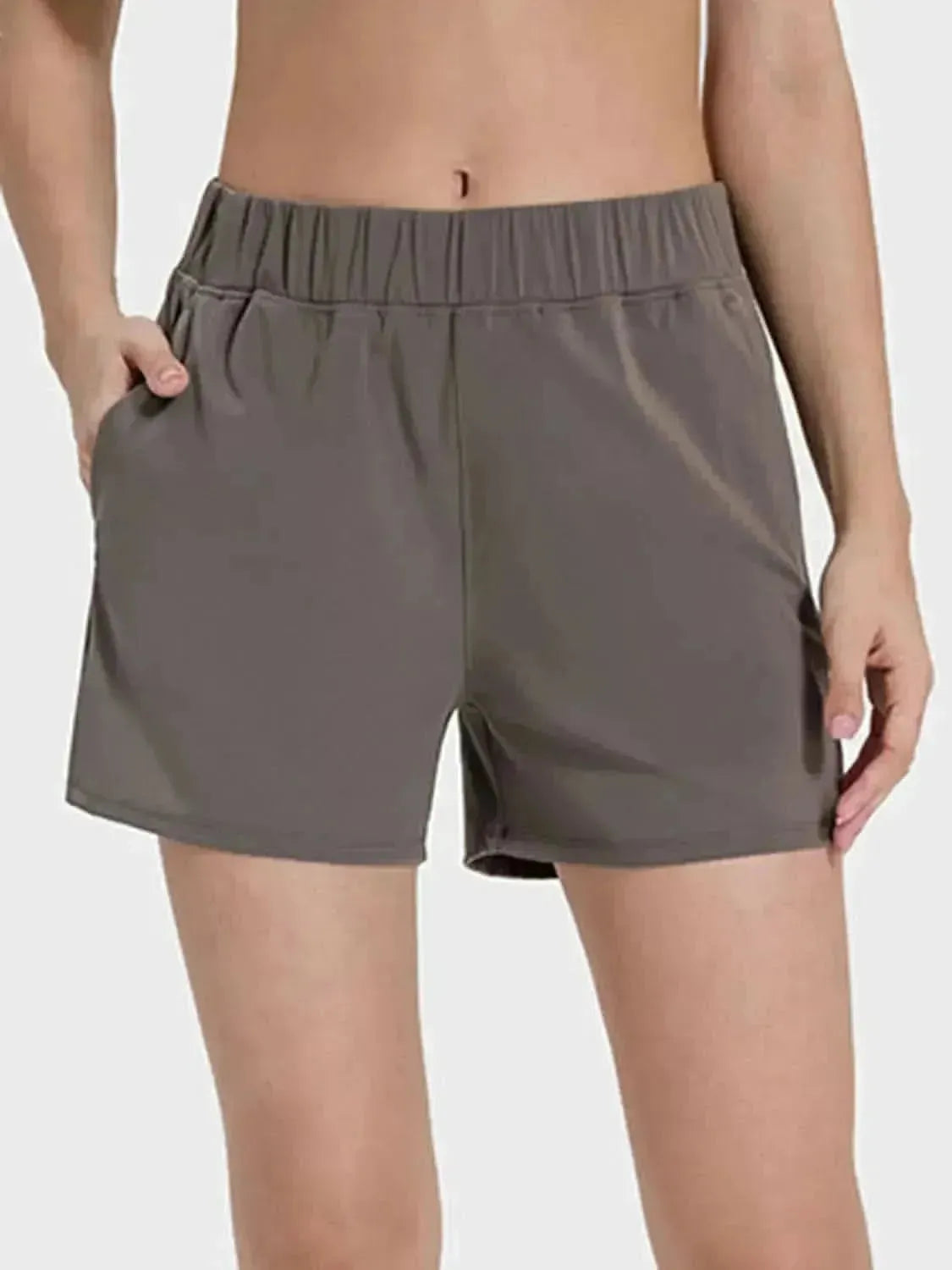 Elastic Waist Active Shorts - Bad Moms Club