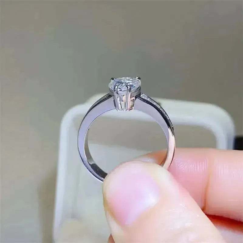 3 Carat Moissanite 925 Sterling Silver Ring - Bad Moms Club