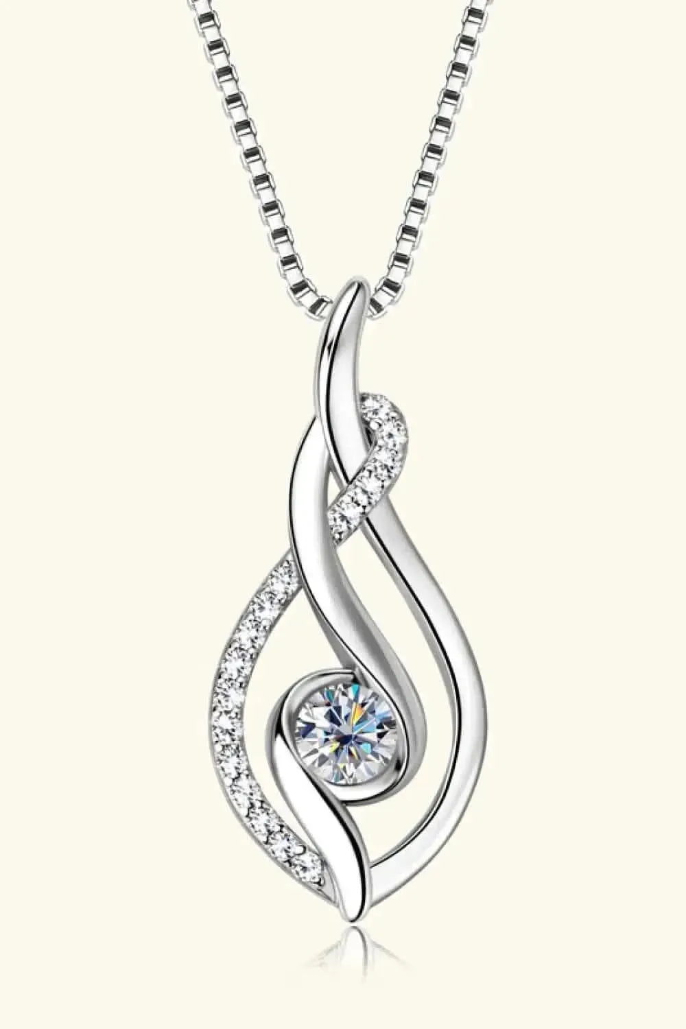 Moissanite 925 Sterling Silver Necklace - Bad Moms Club