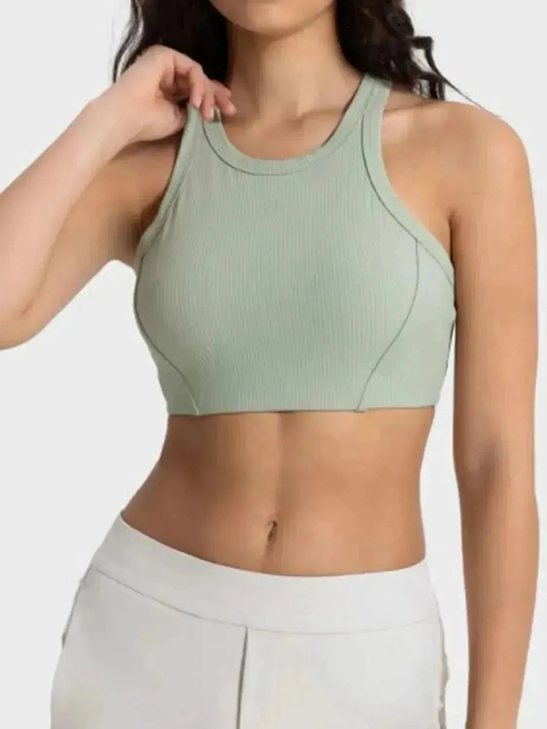 Wide Strap Cropped Sport Tank - Bad Moms Club
