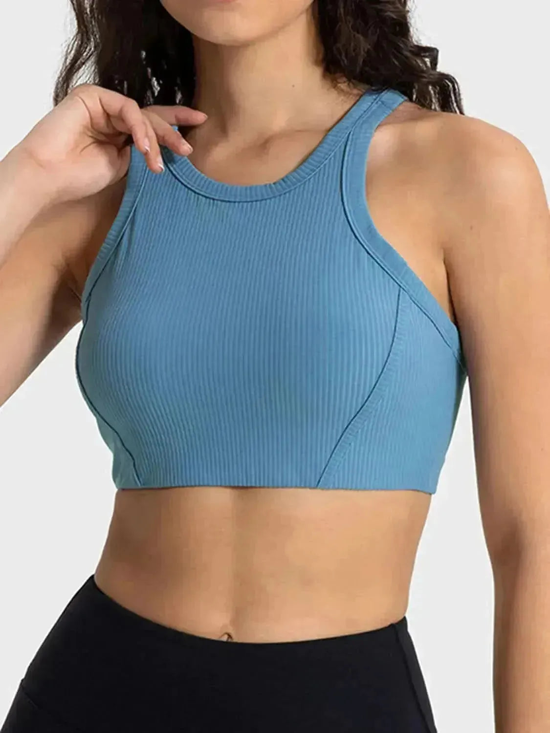 Wide Strap Cropped Sport Tank - Bad Moms Club
