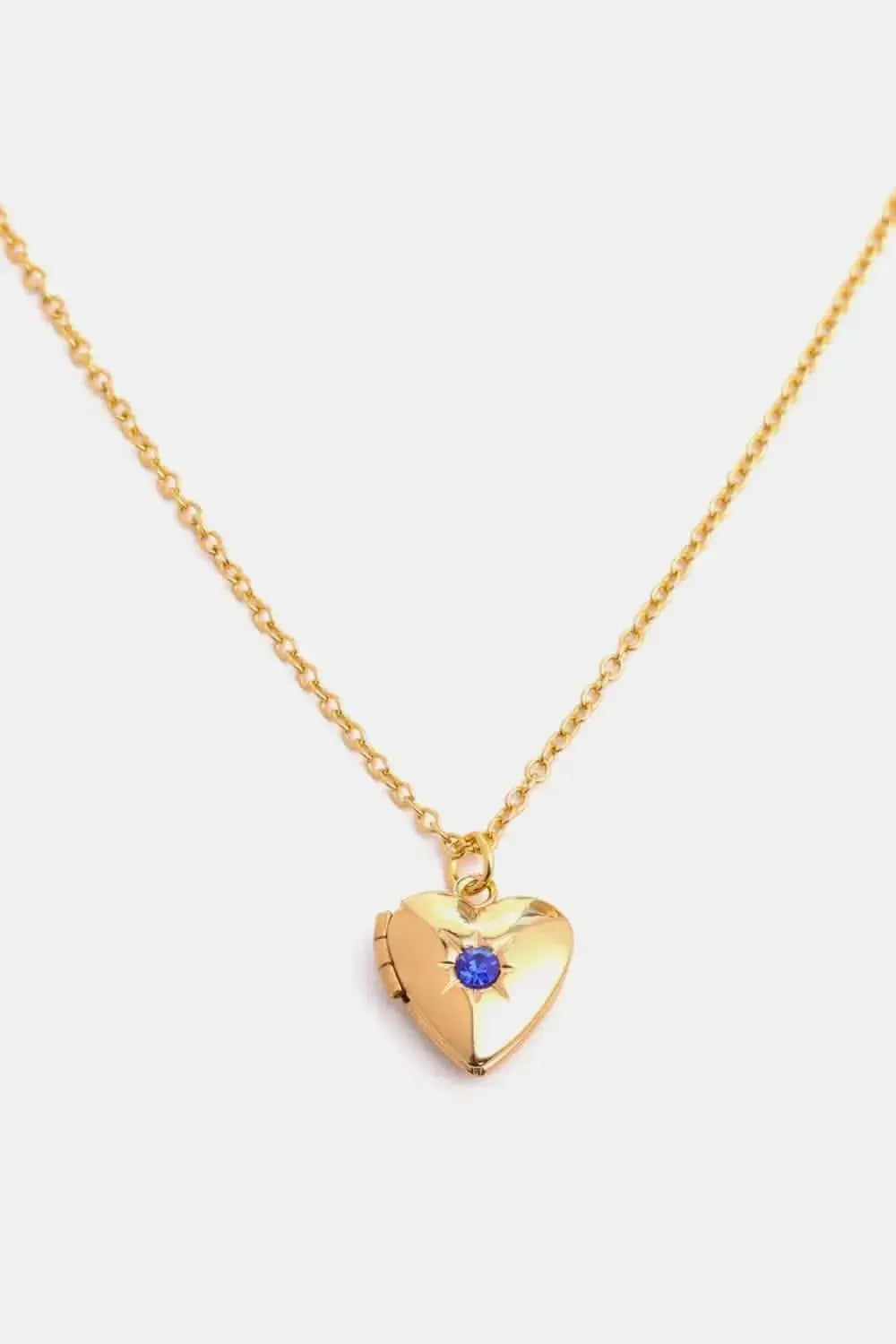 Zircon Heart Shape 14K Gold-Plated Pendant Necklace - Bad Moms Club