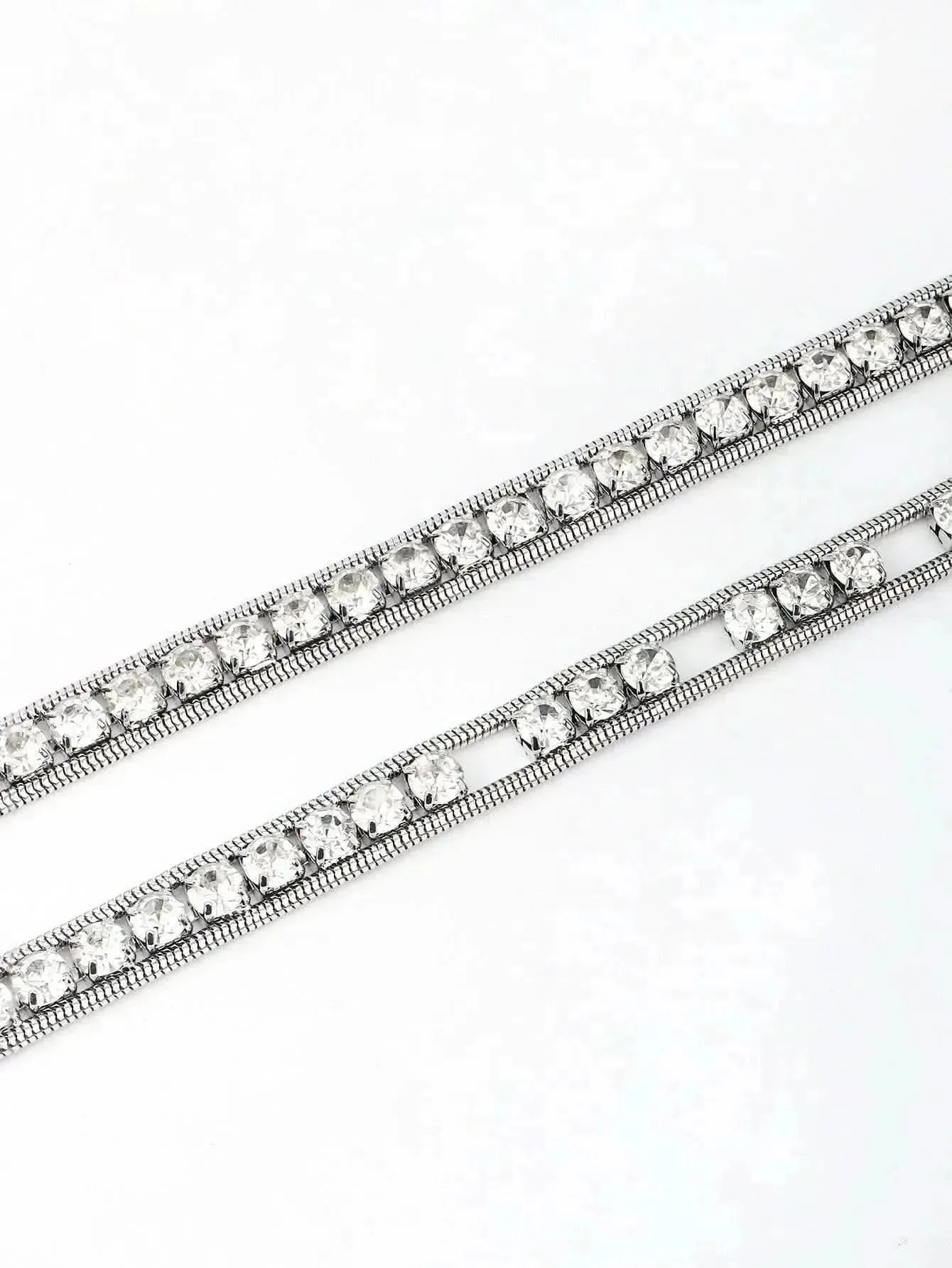 Rhinestone Metal Belt - Bad Moms Club