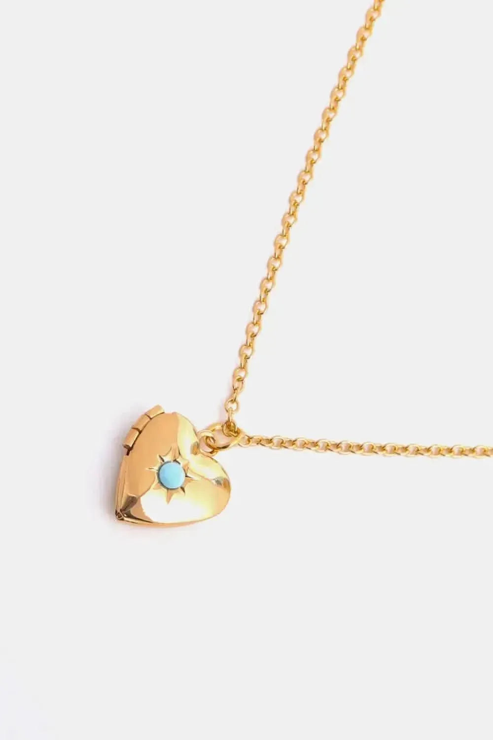 Zircon Heart Shape 14K Gold-Plated Pendant Necklace - Bad Moms Club