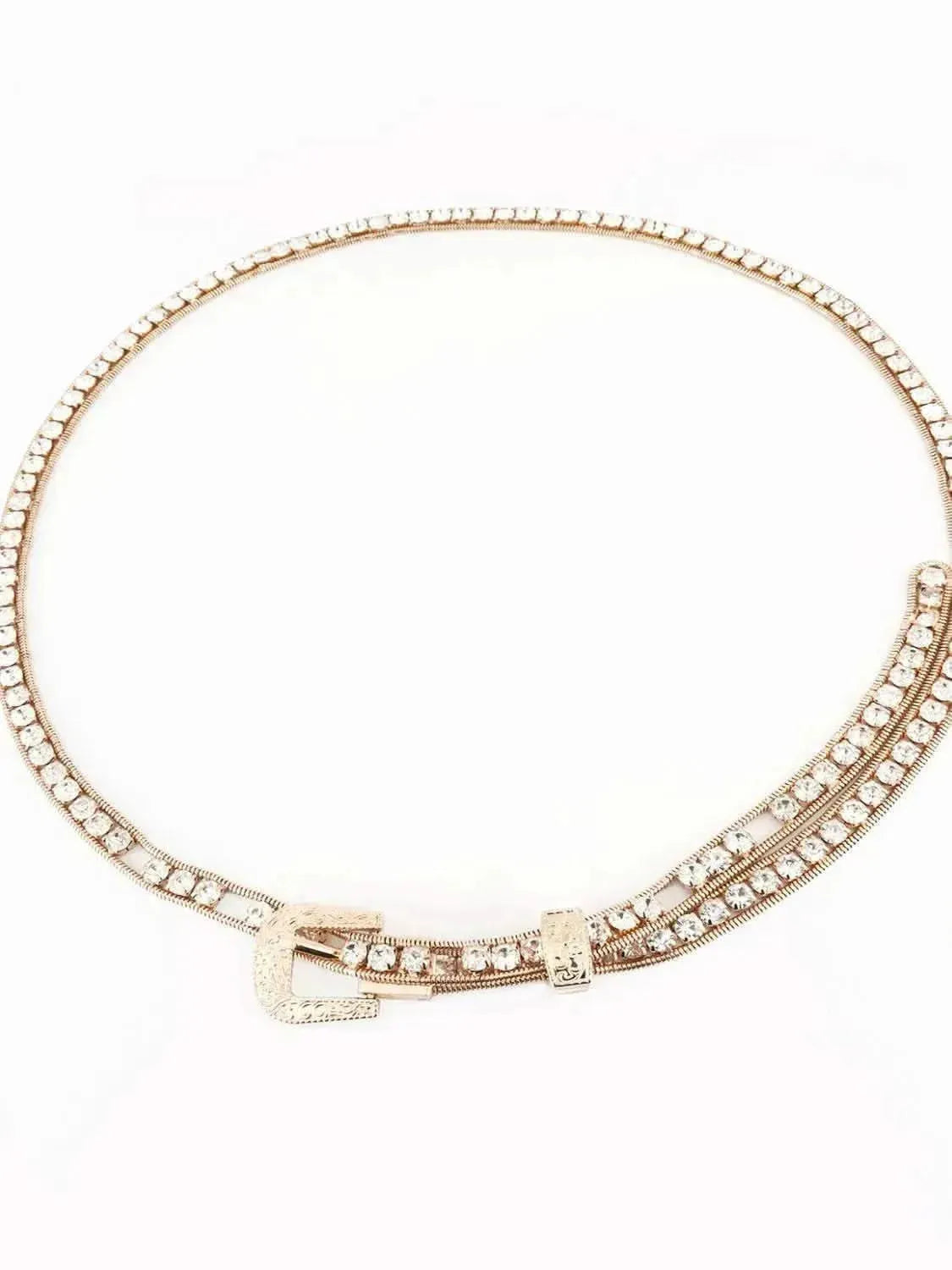Rhinestone Metal Belt - Bad Moms Club
