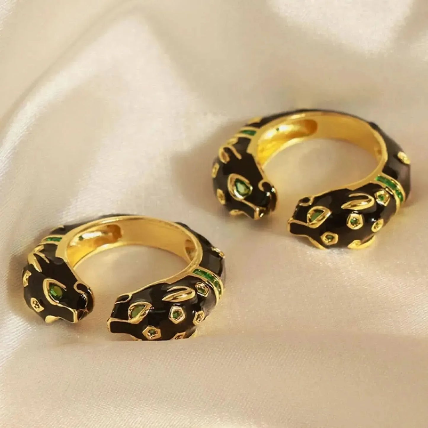 Inlaid Zircon Oil Drip Open Ring - Bad Moms Club