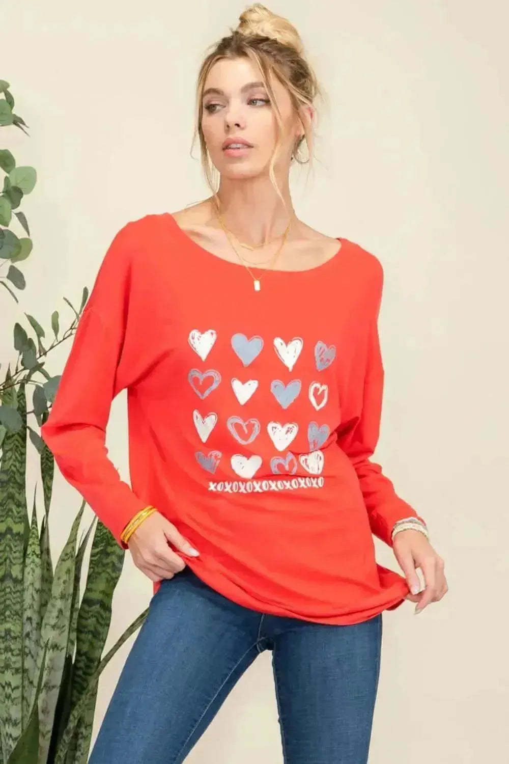 Celeste Full Size Heart Graphic Long Sleeve T-Shirt - Bad Moms Club