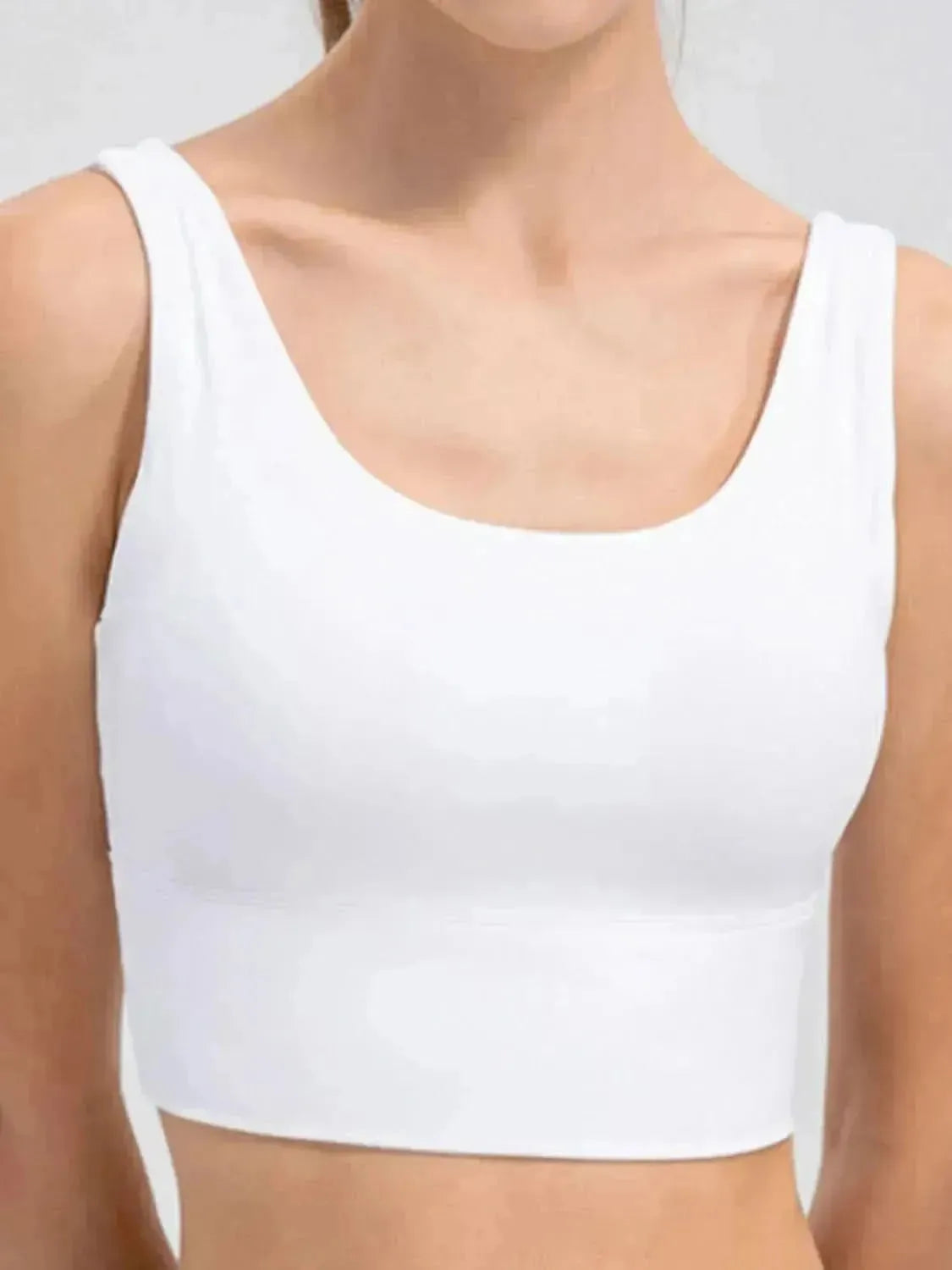 Scoop Neck Wide Strap Active Tank - Bad Moms Club