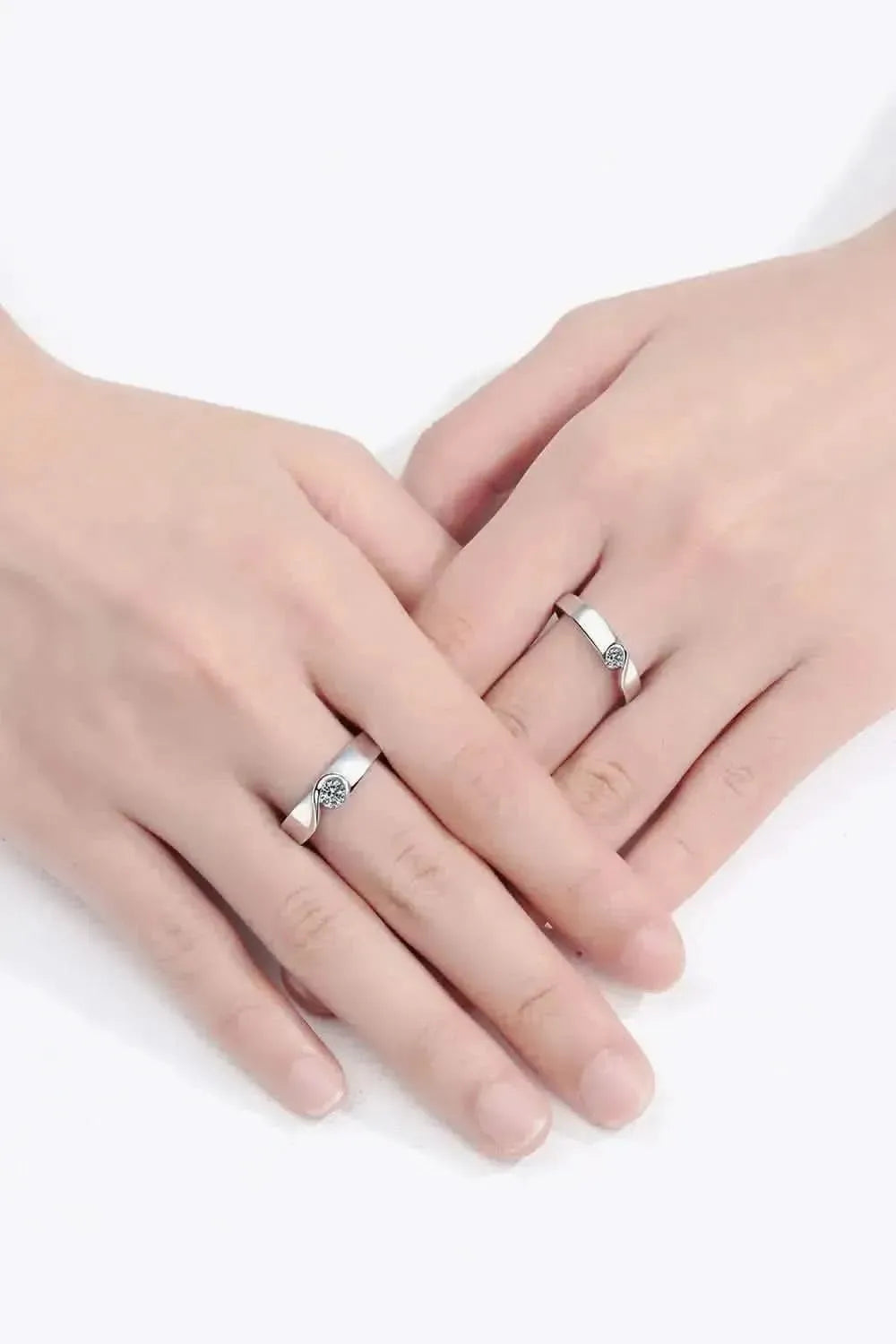 Moissanite Rhodium-Plated Ring - Bad Moms Club