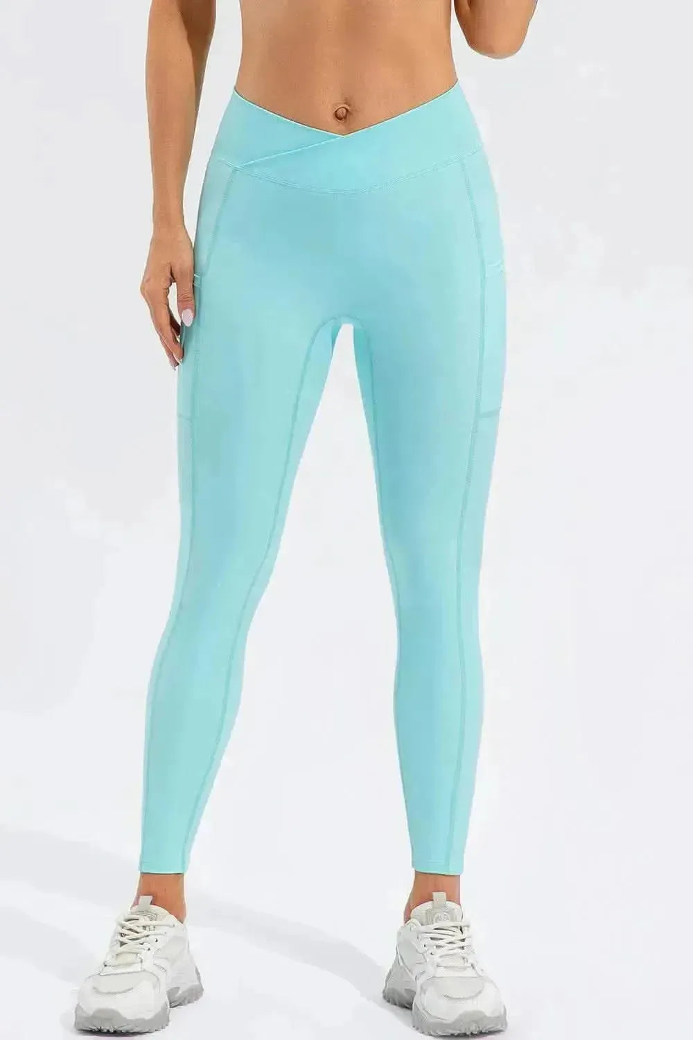 High Waist Active Leggings with Pockets - Bad Moms Club