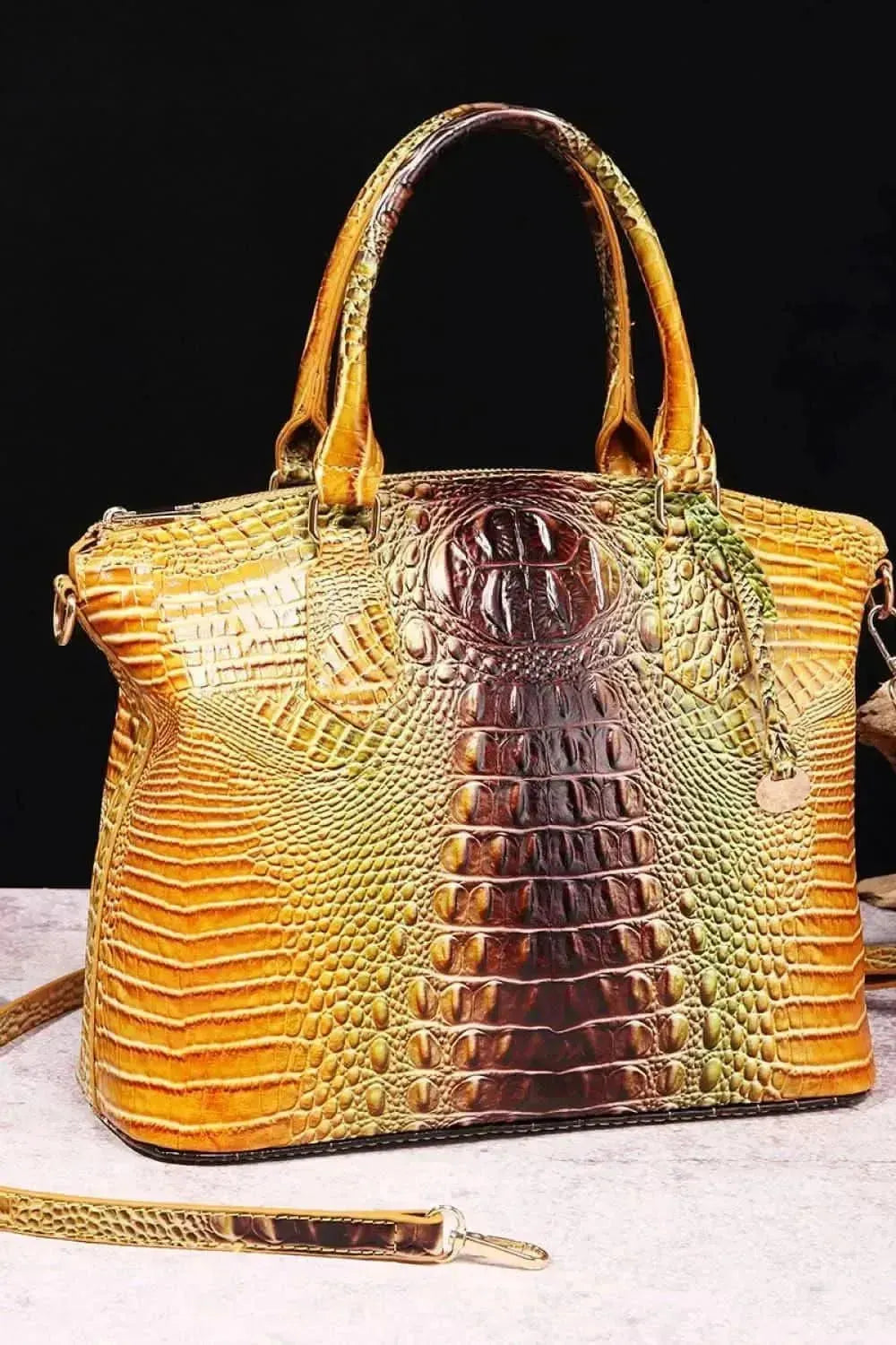 Gradient PU Leather Handbag - Bad Moms Club