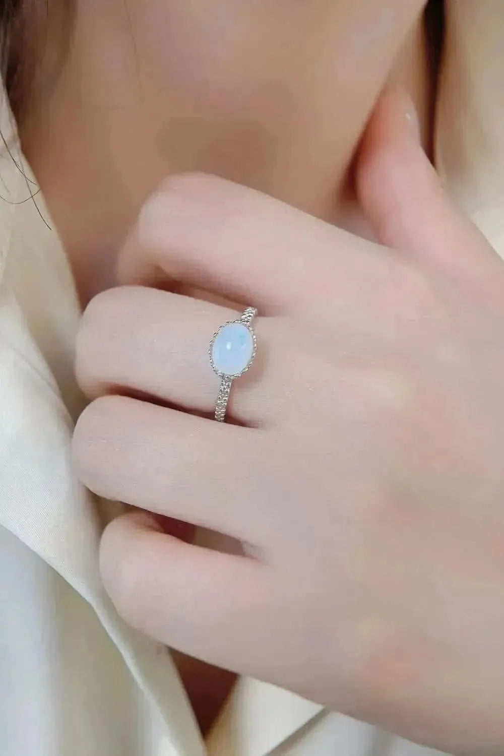 Moonstone 925 Sterling Silver Ring - Bad Moms Club
