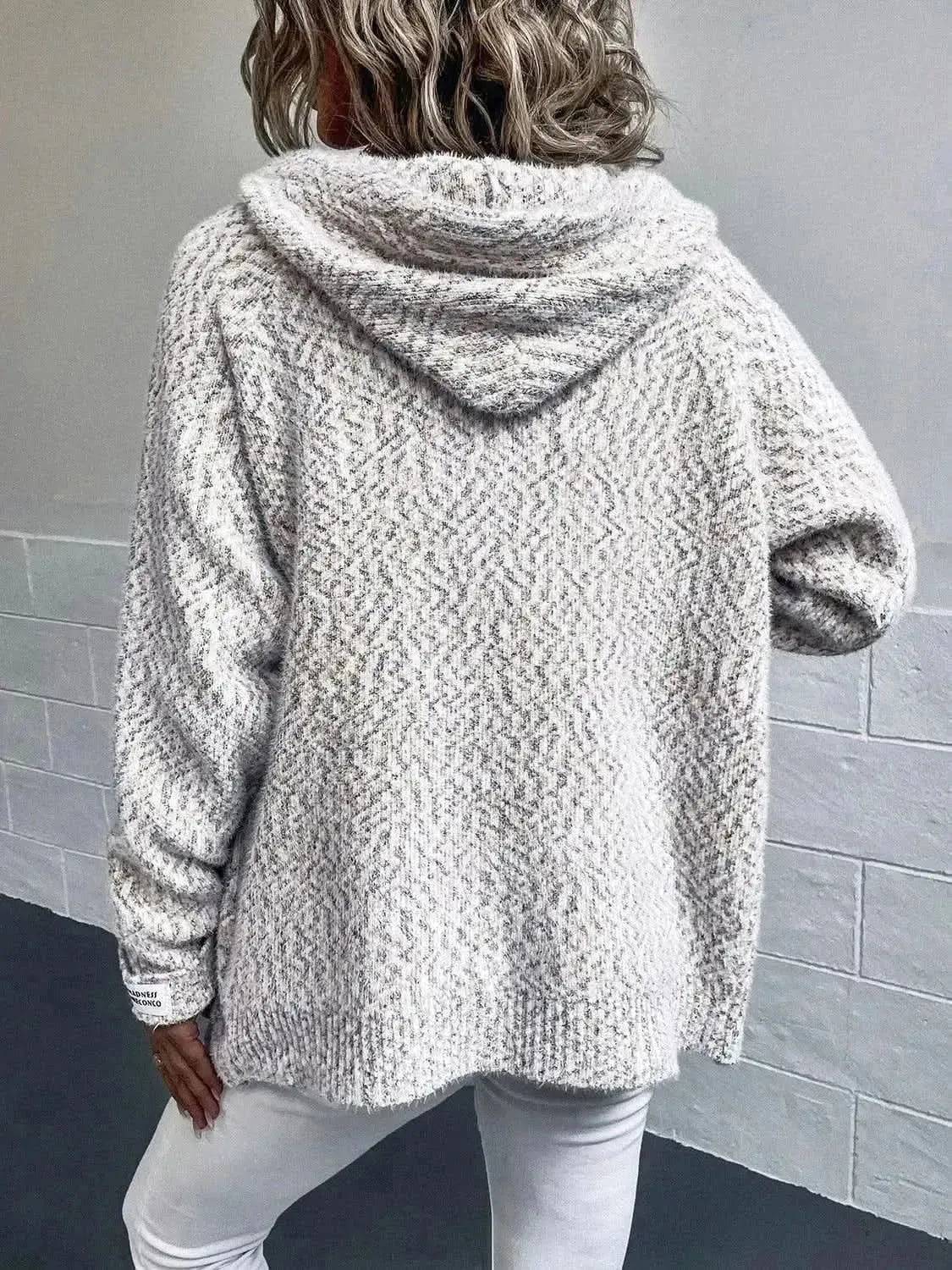 Zip-Up Hooded Sweater - Bad Moms Club