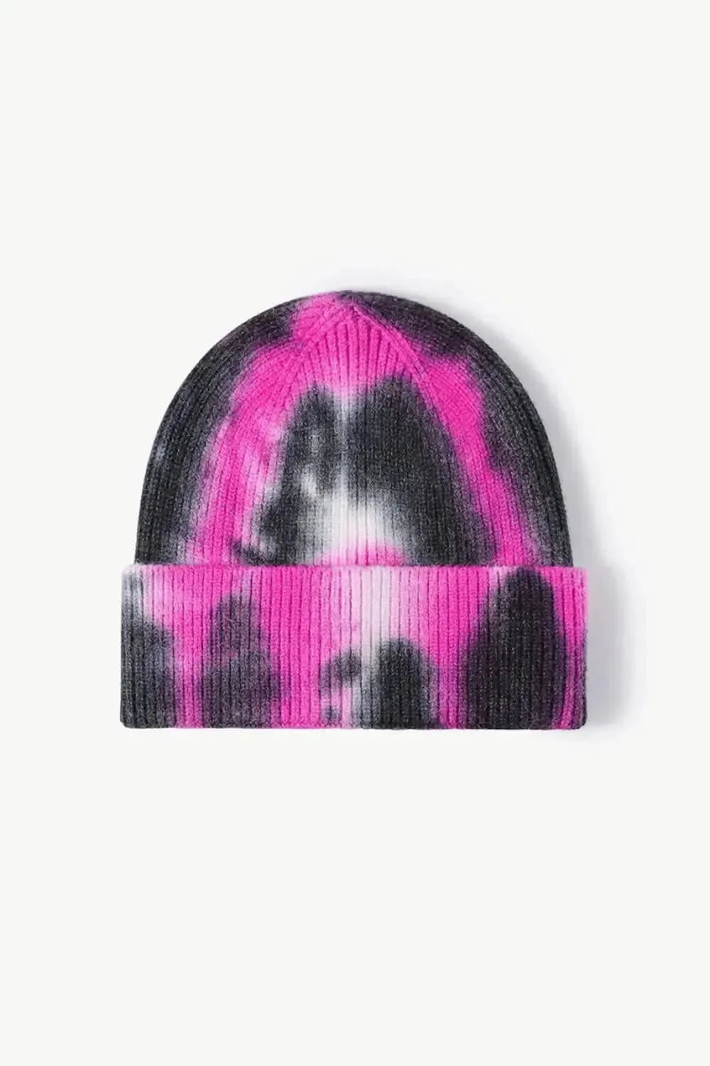 Tie-Dye Cuffed Knit Beanie - Bad Moms Club