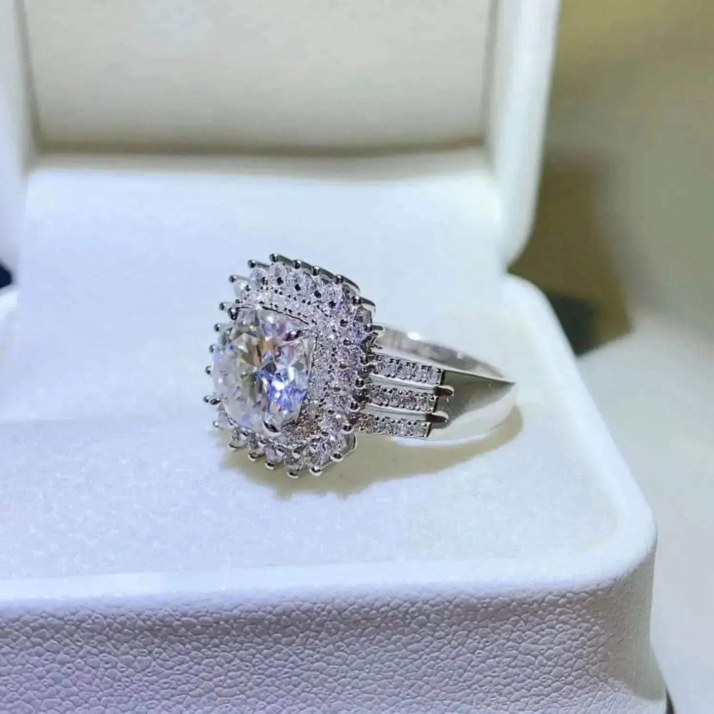 2 Carat Moissanite 925 Sterling Silver Ring - Bad Moms Club