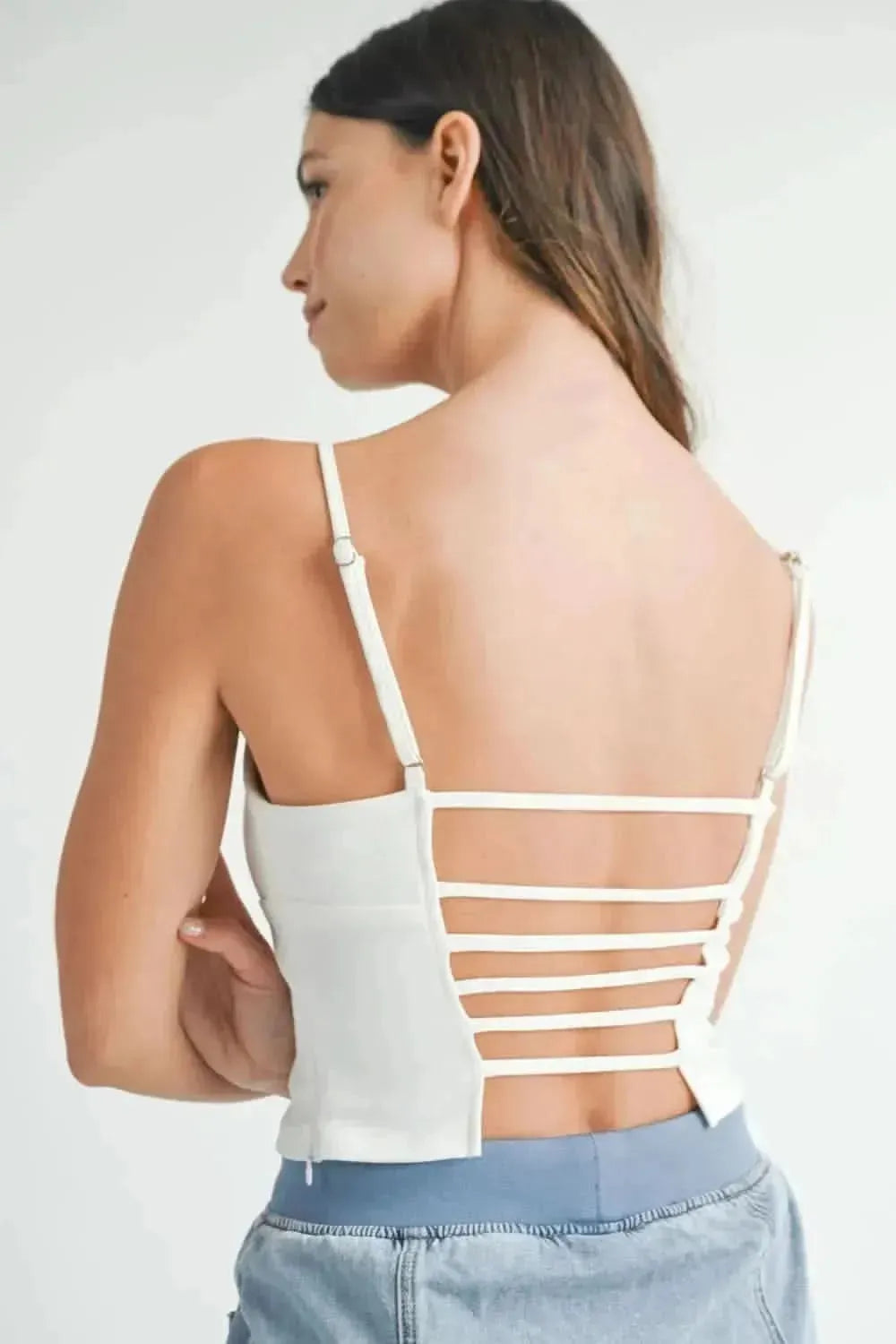 MABLE Strappy Back Cropped Cami - Bad Moms Club