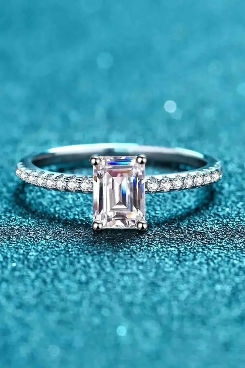 925 Sterling Silver Ring with Moissanite - Bad Moms Club
