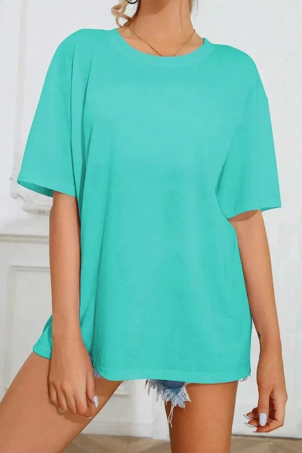 SUN SHINE ON MY MIND Round Neck T-Shirt - Bad Moms Club