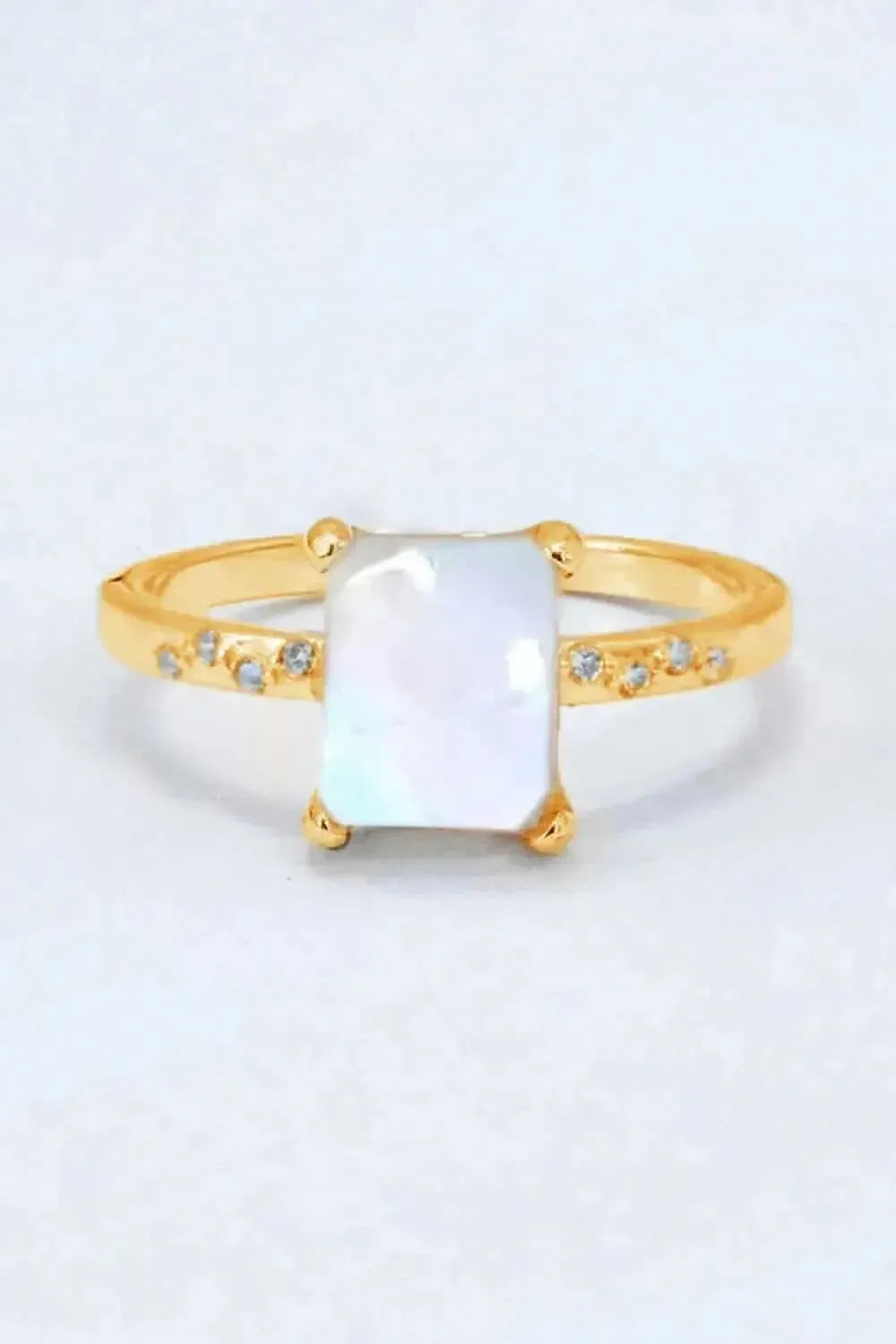 Square Moonstone Ring - Bad Moms Club