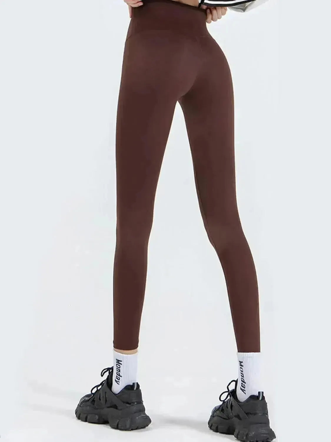 Wide Waistband Sports Leggings - Bad Moms Club