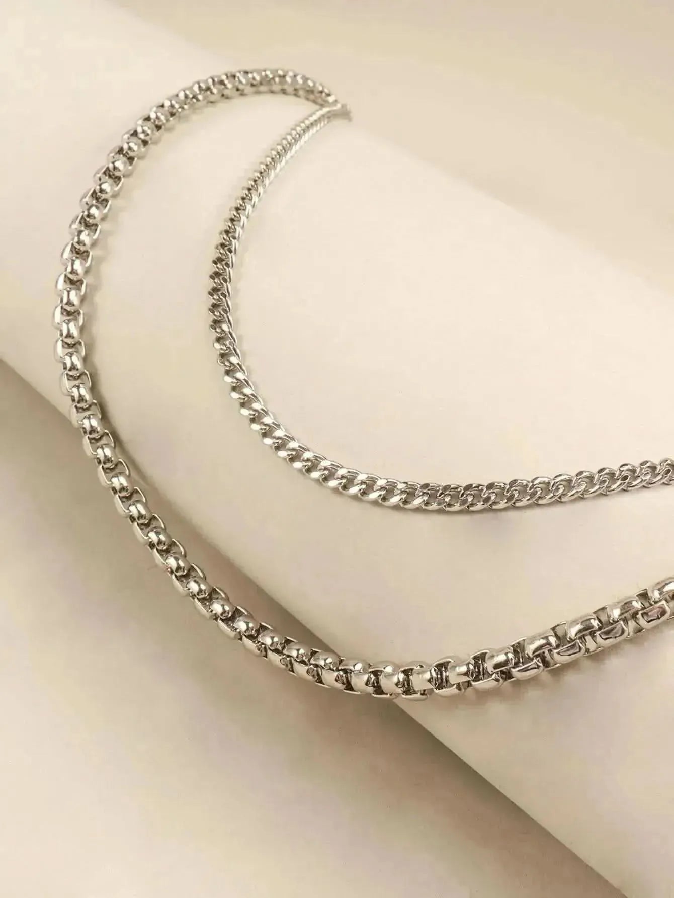 Double-Layered Metal Chain Belt - Bad Moms Club