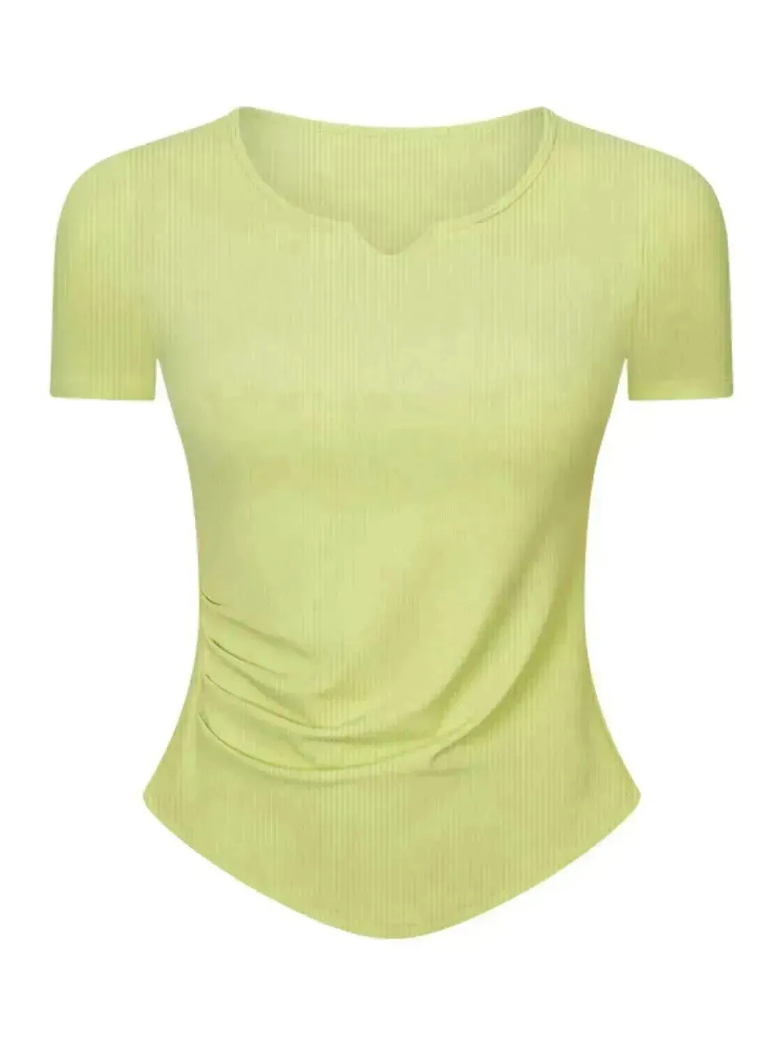 Notched Short Sleeve Active T-Shirt - Bad Moms Club