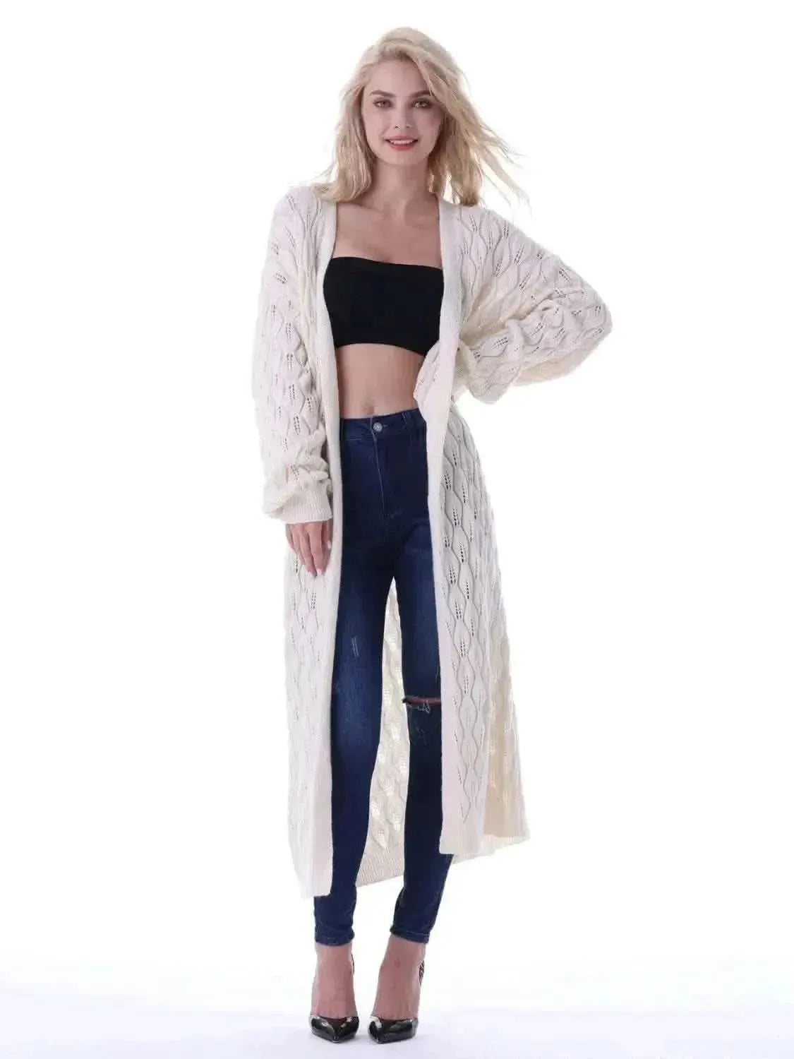 Open Front Longline Cardigan - Bad Moms Club