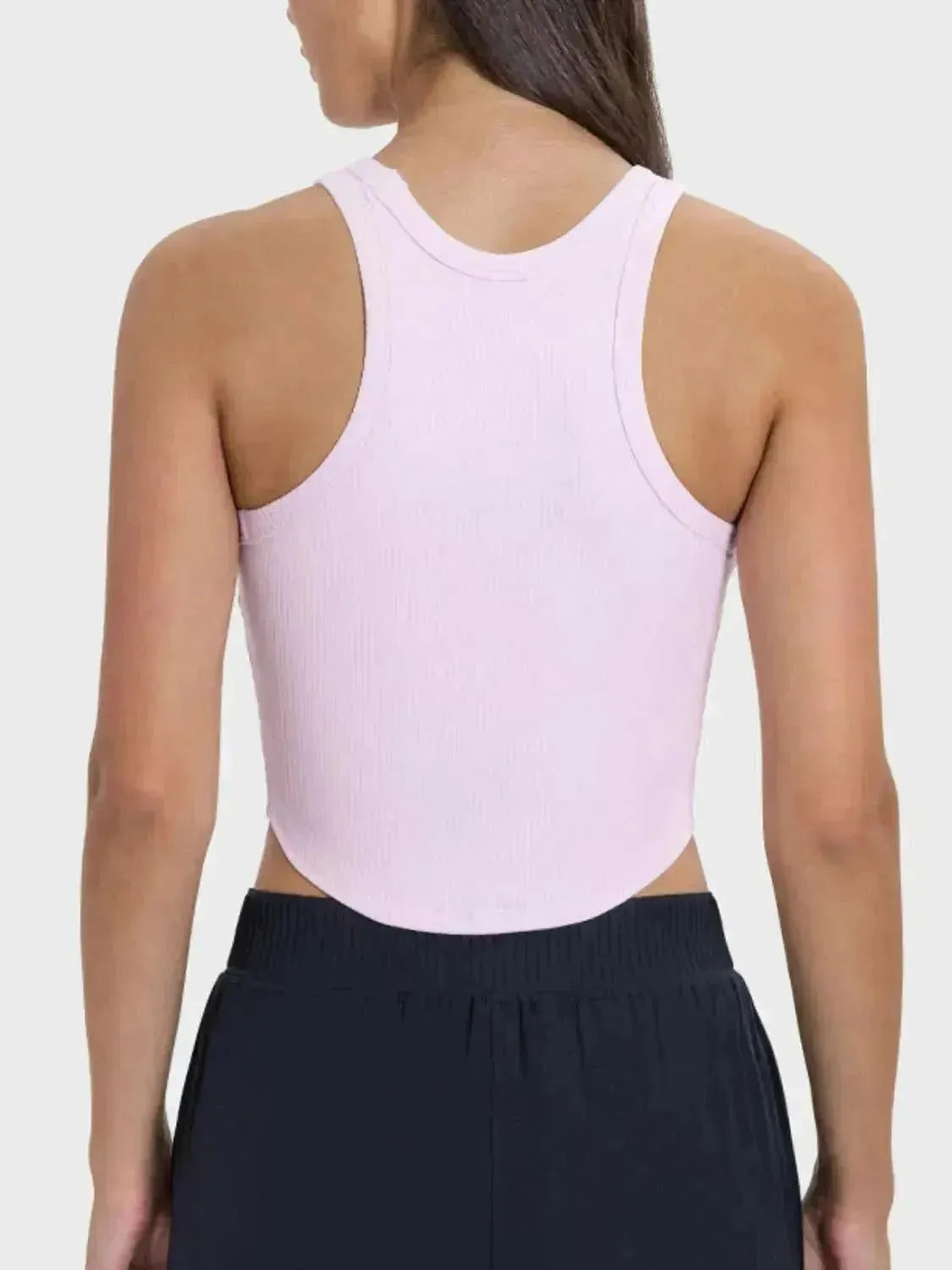Round Neck Racerback Active Tank - Bad Moms Club