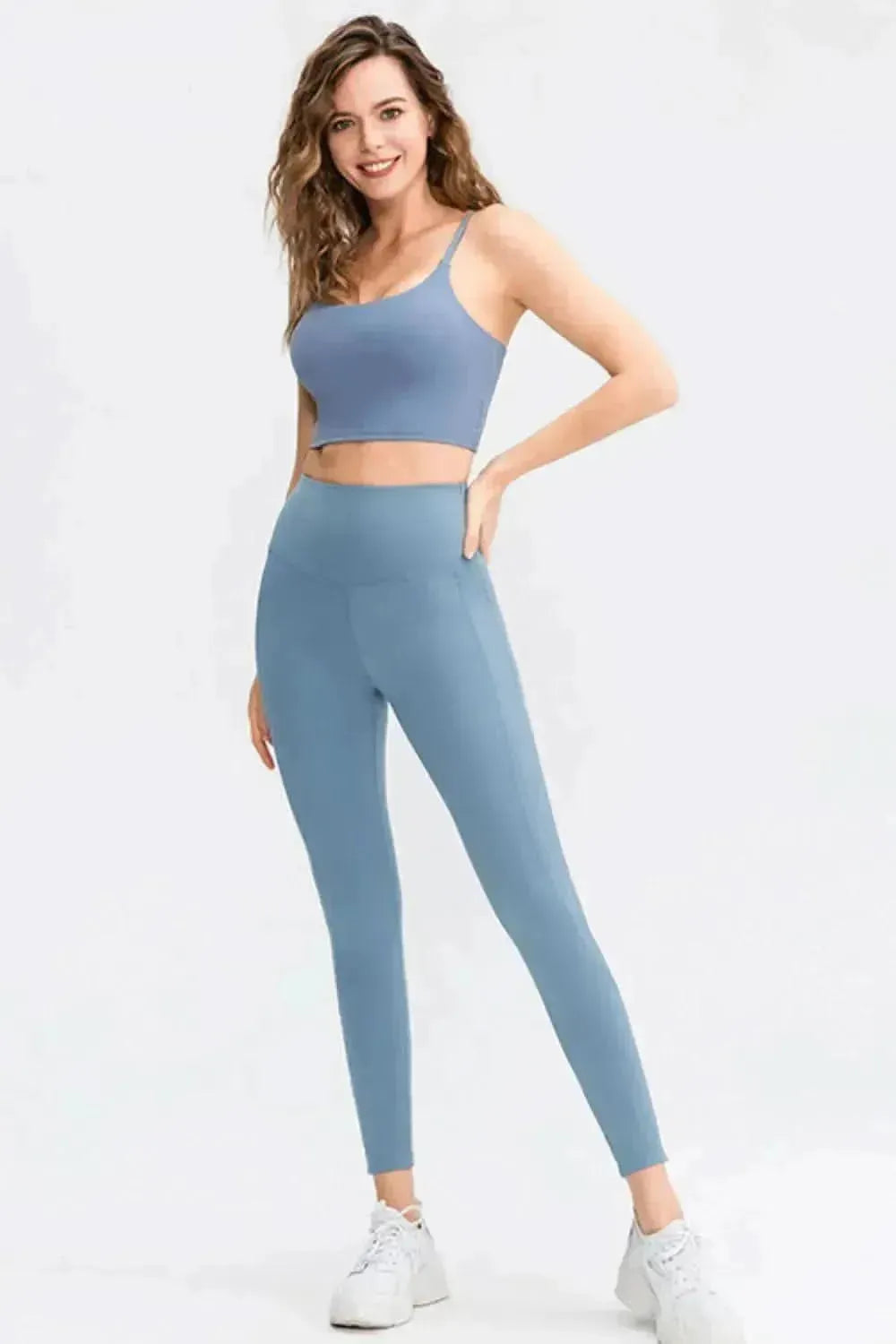 Wide Waistband Slim Fit Long Sports Pants - Bad Moms Club