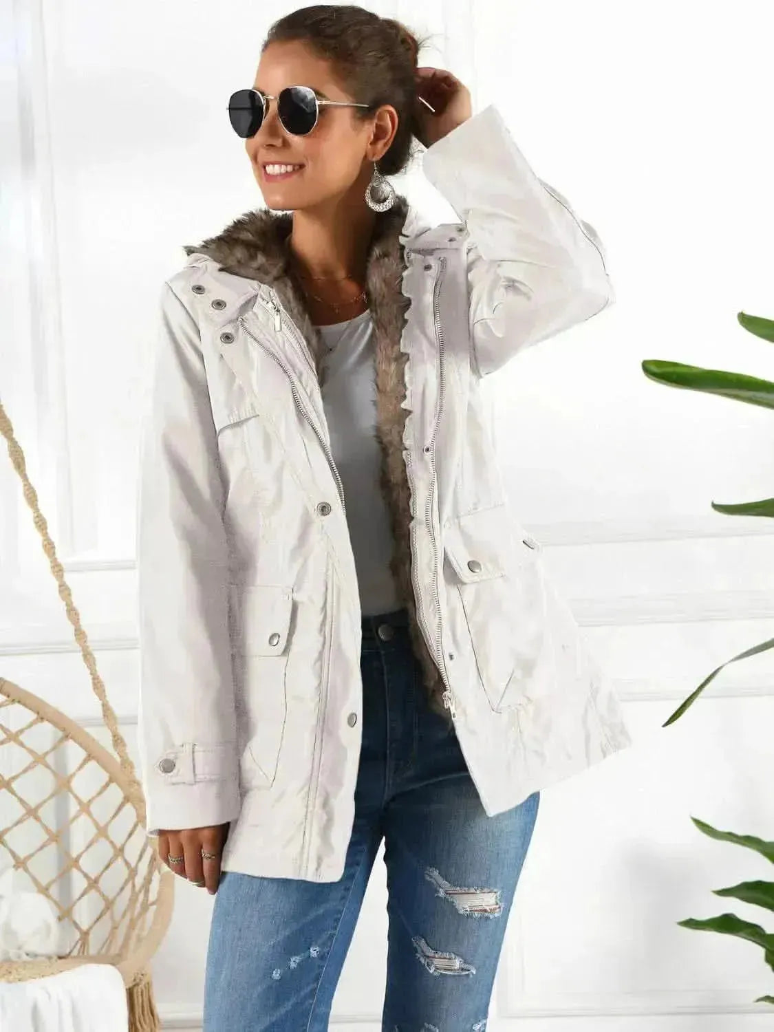Full Size Hooded Jacket with Detachable Liner (Three-Way Wear) - Bad Moms Club