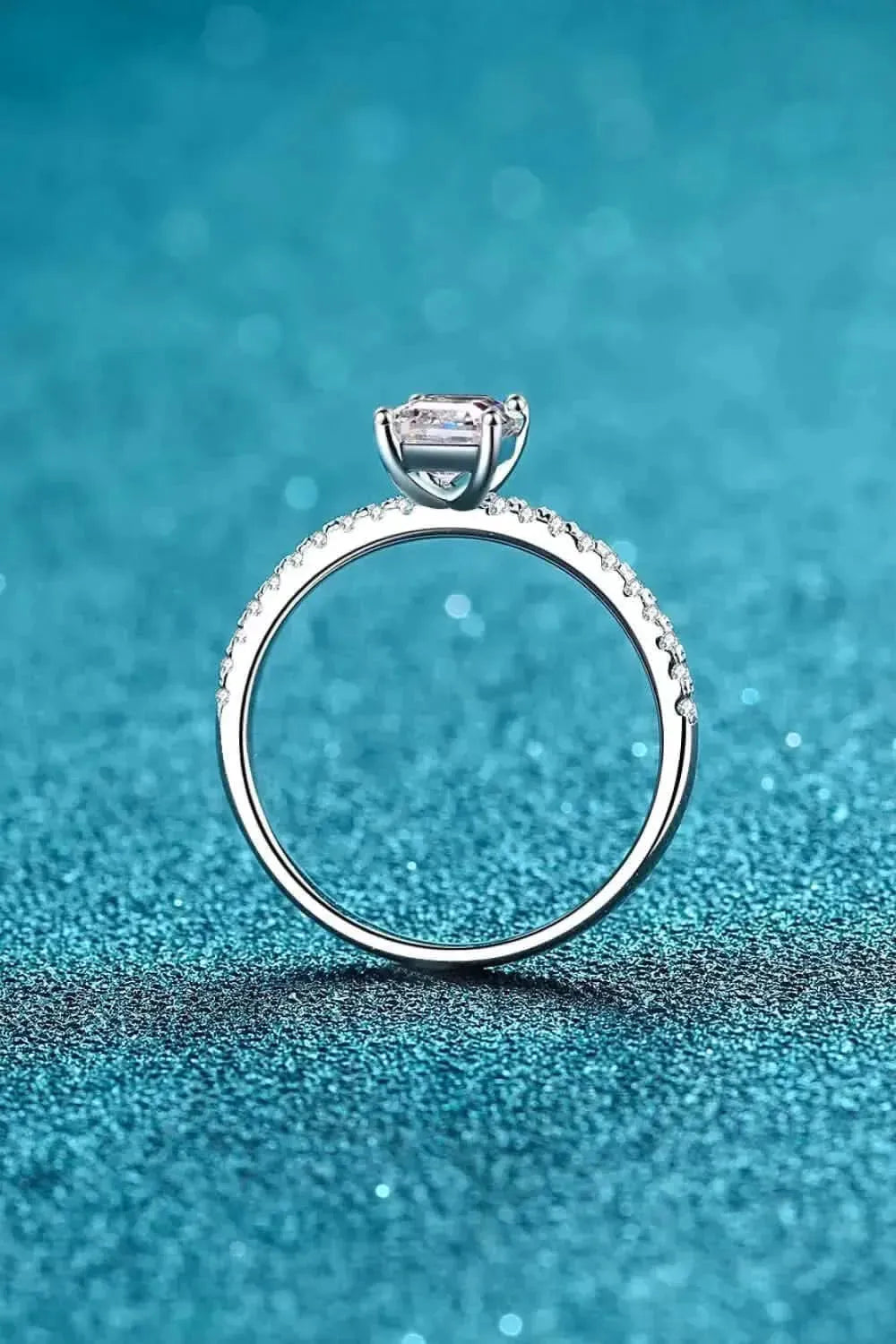 925 Sterling Silver Ring with Moissanite - Bad Moms Club