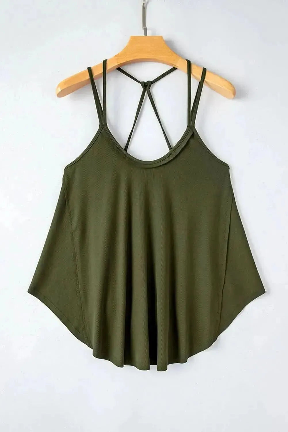 Scoop Neck Double Spaghetti Strap Cami - Bad Moms Club