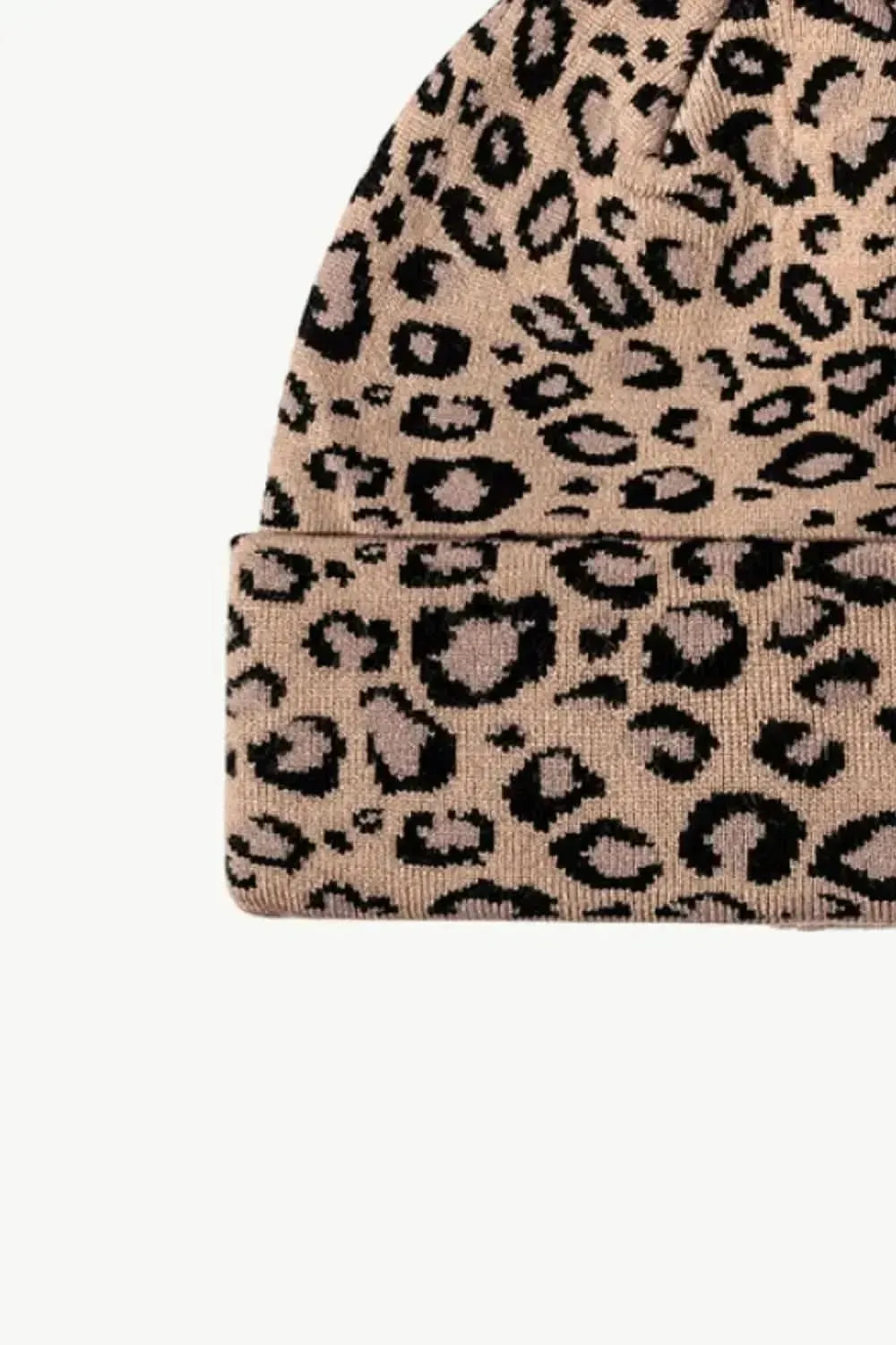 Leopard Pattern Cuffed Beanie - Bad Moms Club