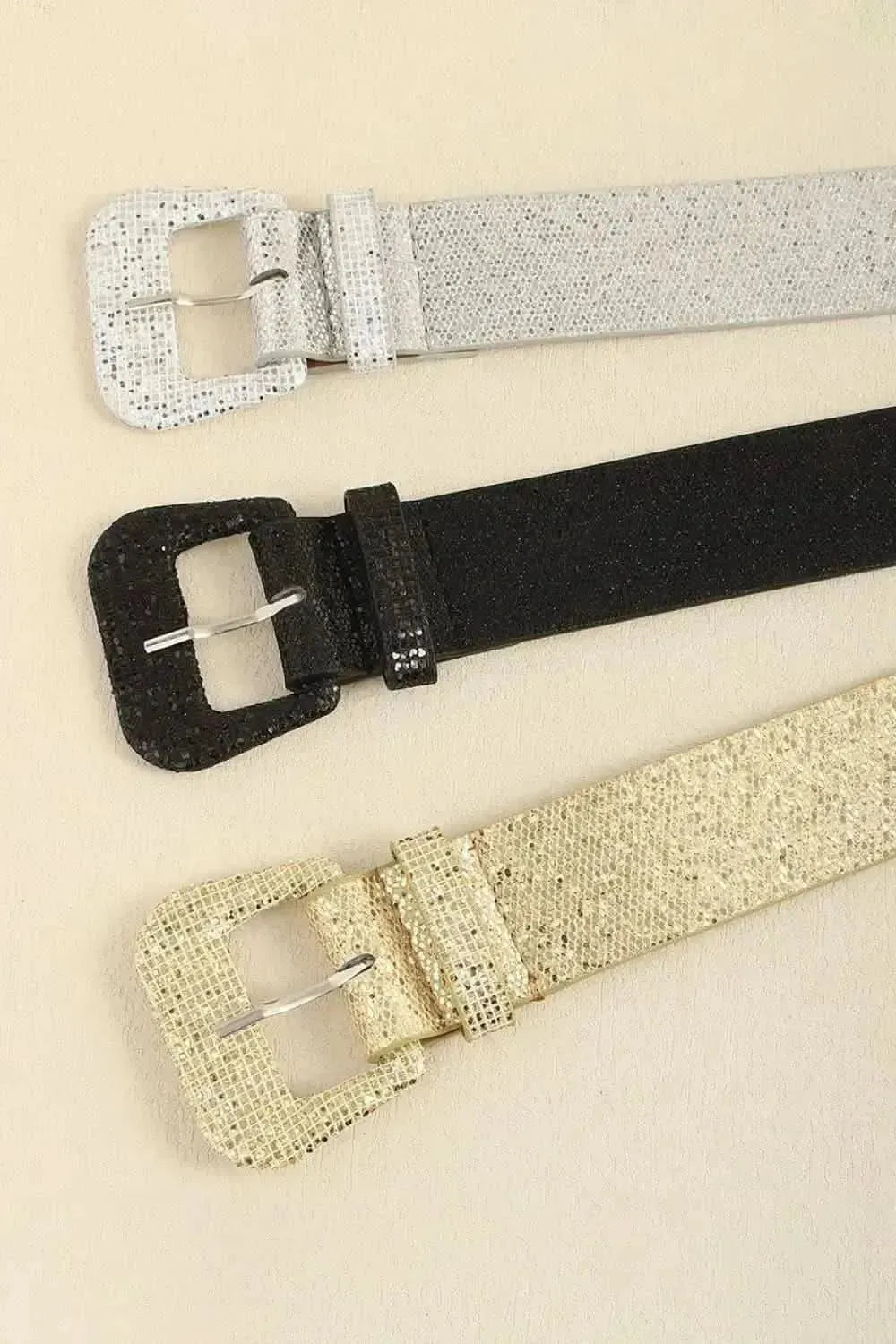 Glitter PU Leather Belt - Bad Moms Club