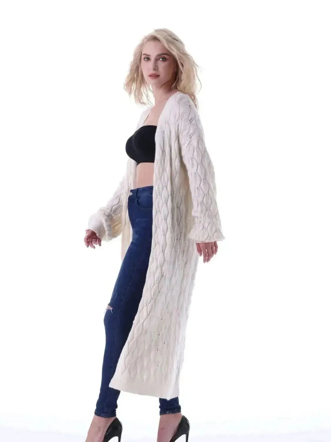 Open Front Longline Cardigan - Bad Moms Club