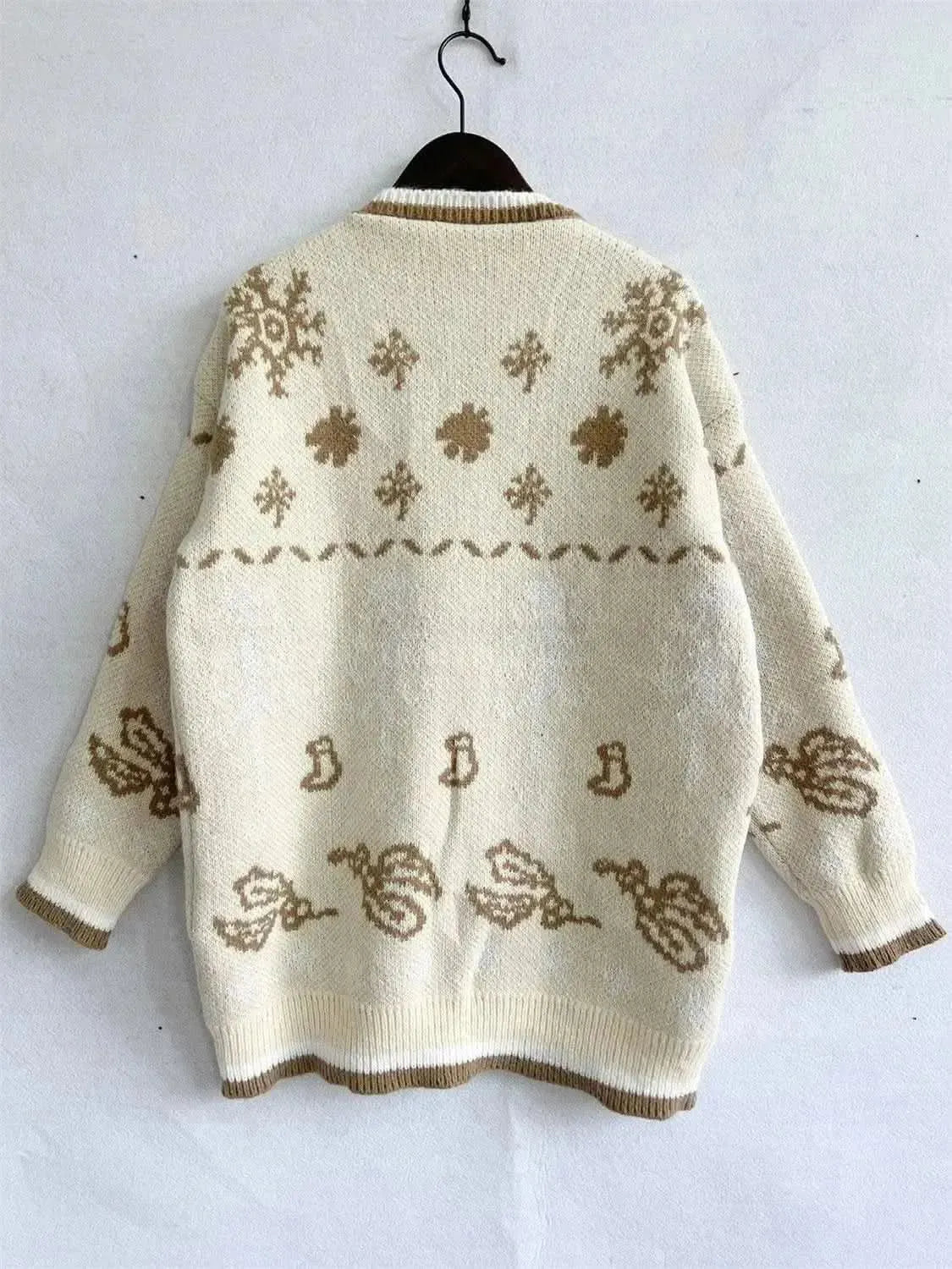 HAPPY Round Neck Long Sleeve Sweater - Bad Moms Club
