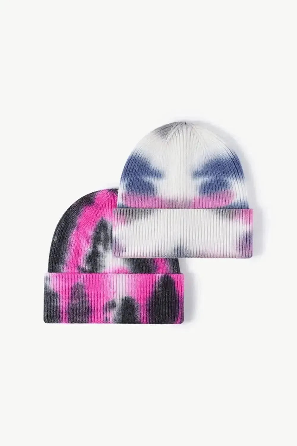 Tie-Dye Cuffed Knit Beanie - Bad Moms Club