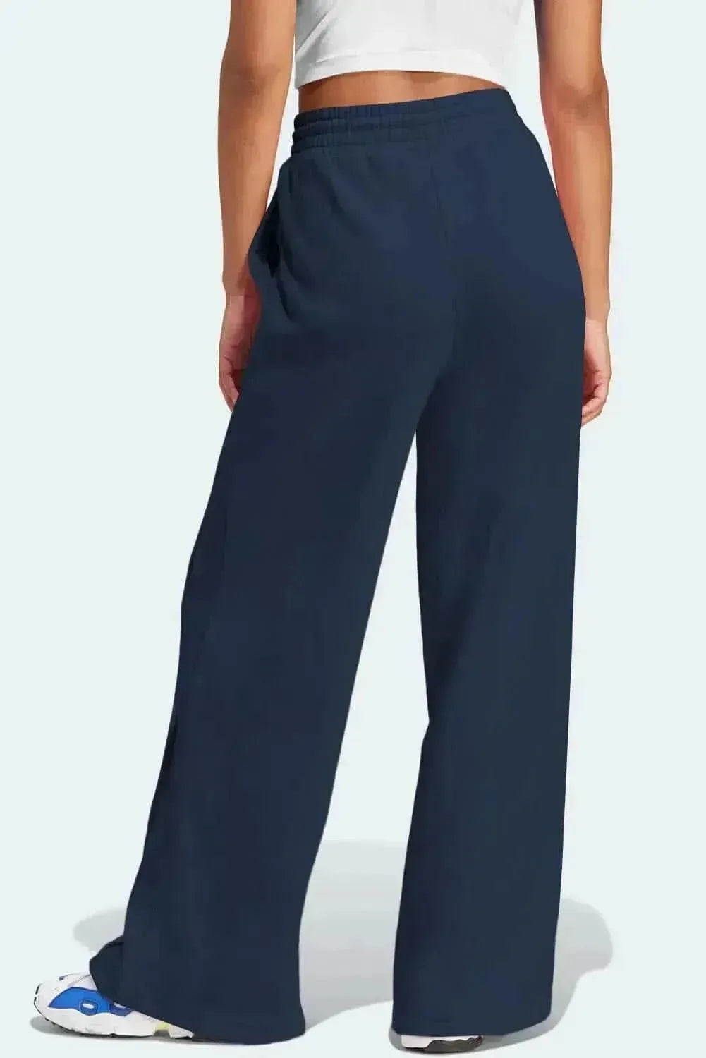 Drawstring Wide Leg Active Pants - Bad Moms Club